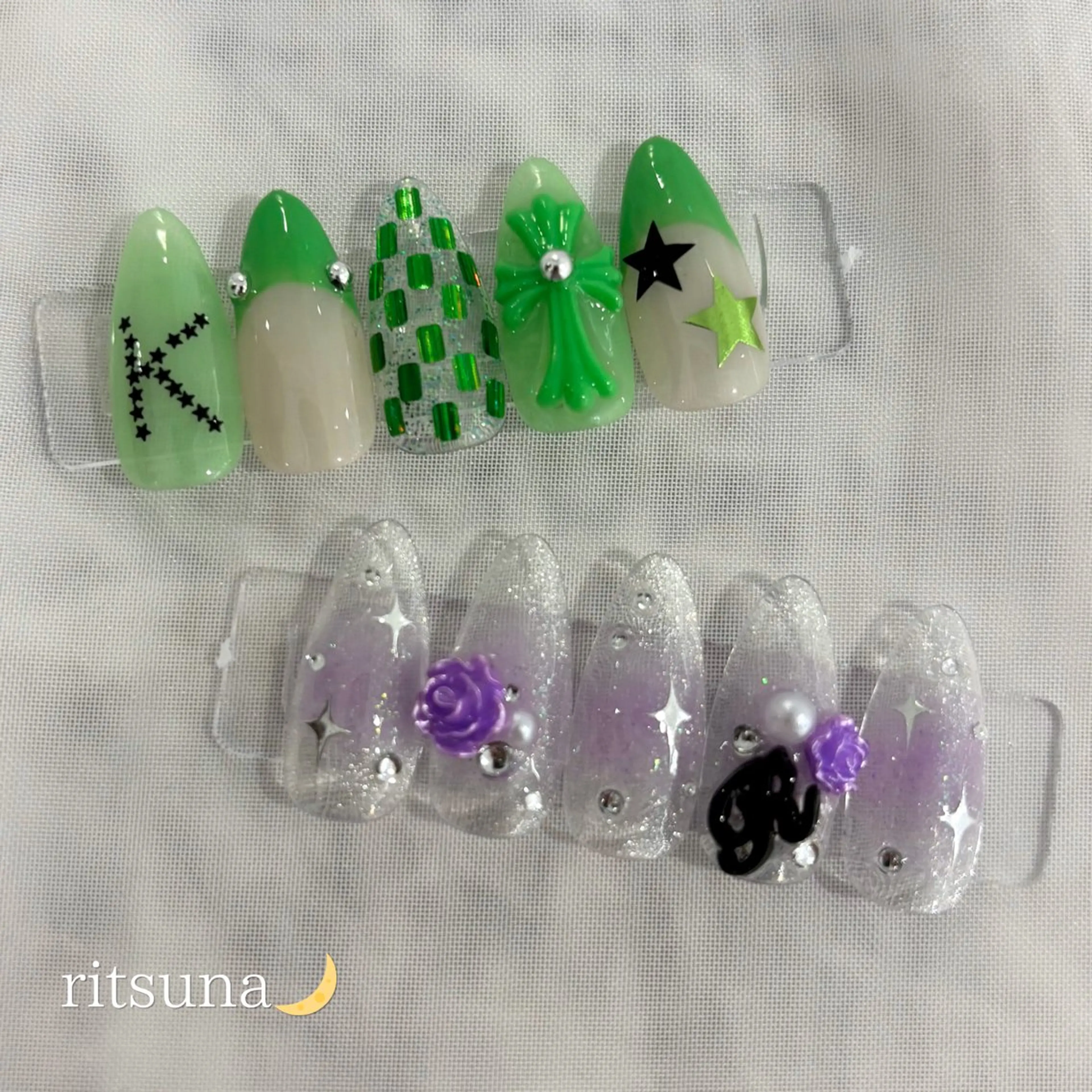 ネイル ritsuna🌙 nail 堺筋本町のネイルデザイン