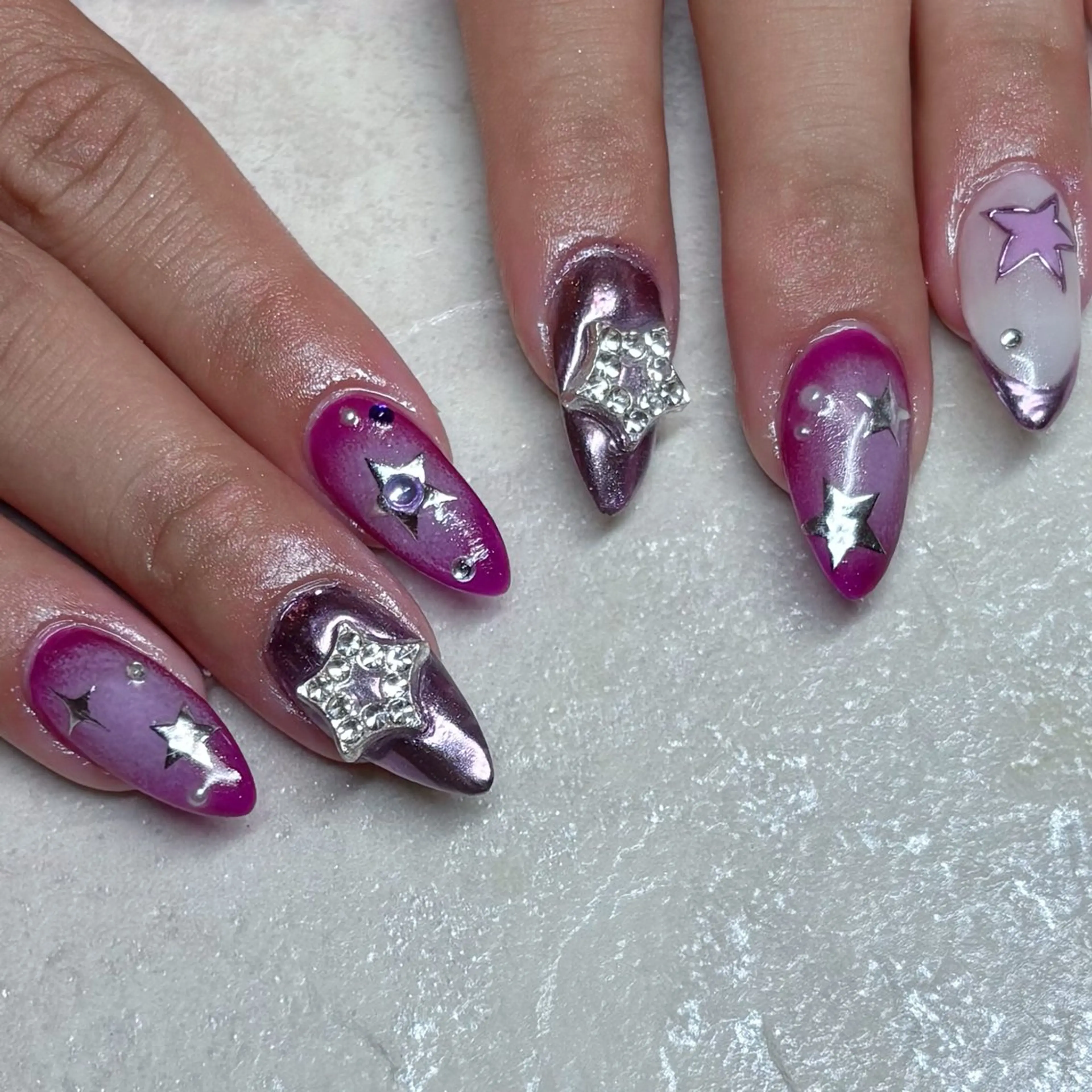 ネイル ハンドネイル mimi 高石桃朱のネイルデザイン