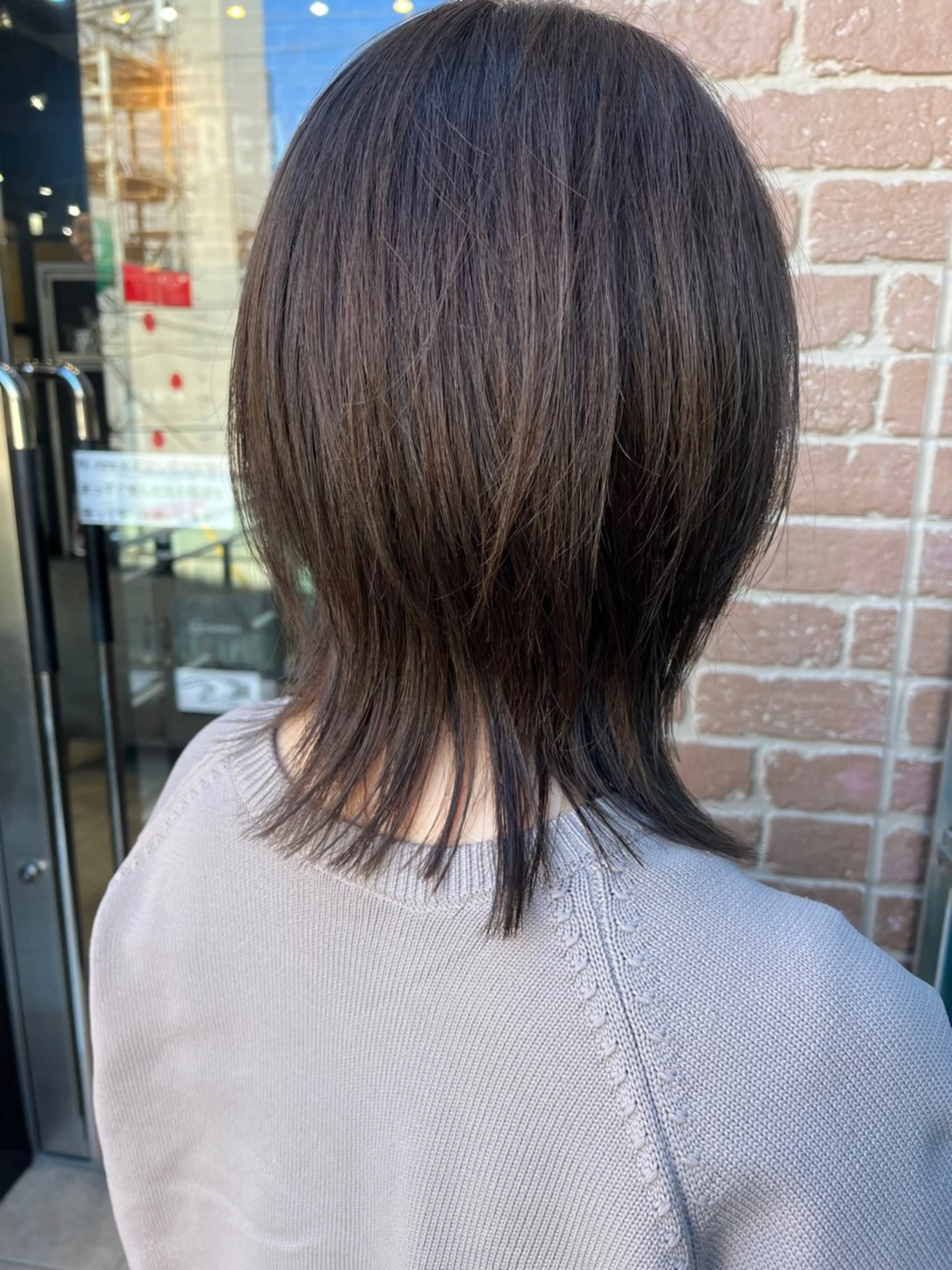 セミロング カラー 久木原 ゆりのヘアスタイル