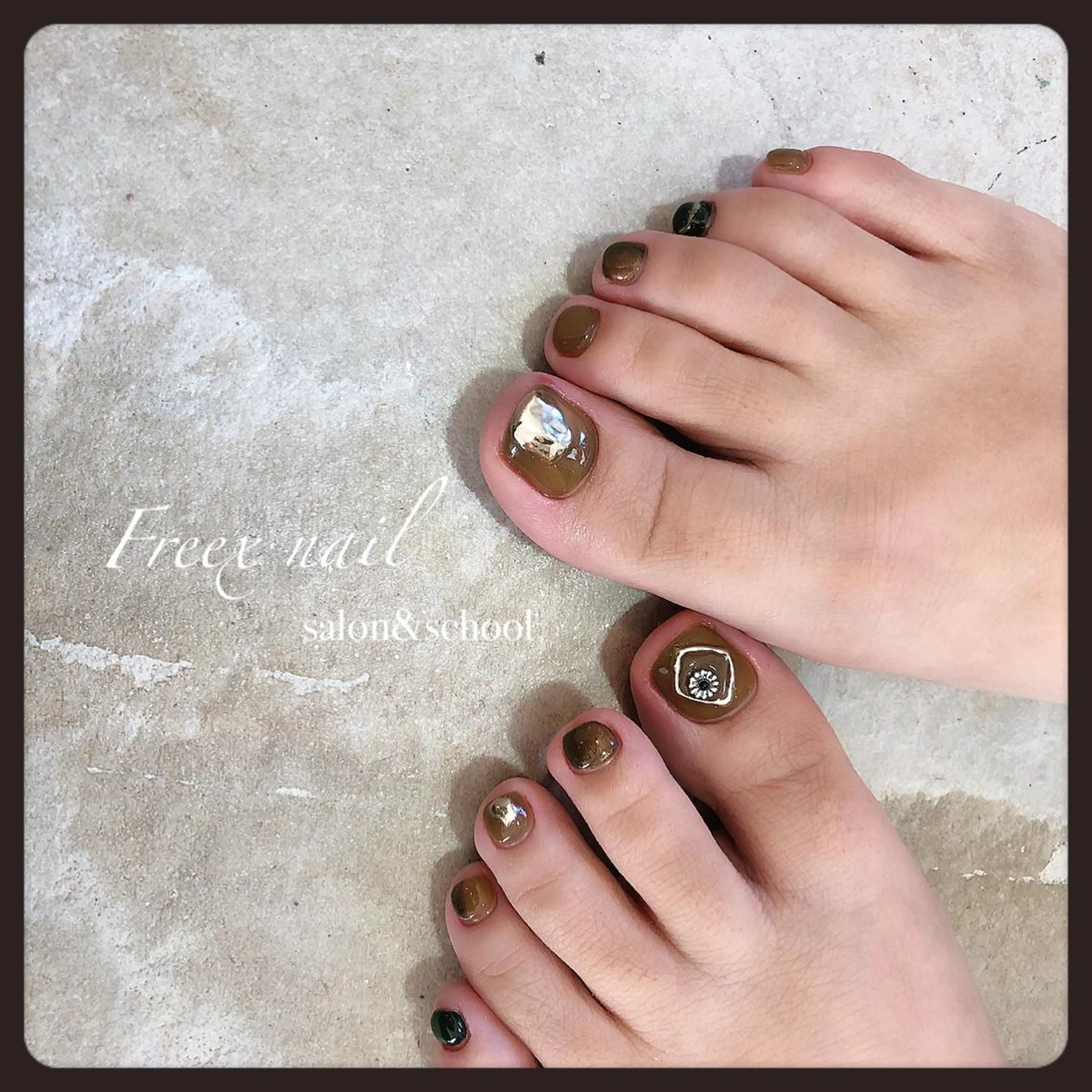 ネイル フットネイル freex nail /ニュアンス/個性派のネイルデザイン