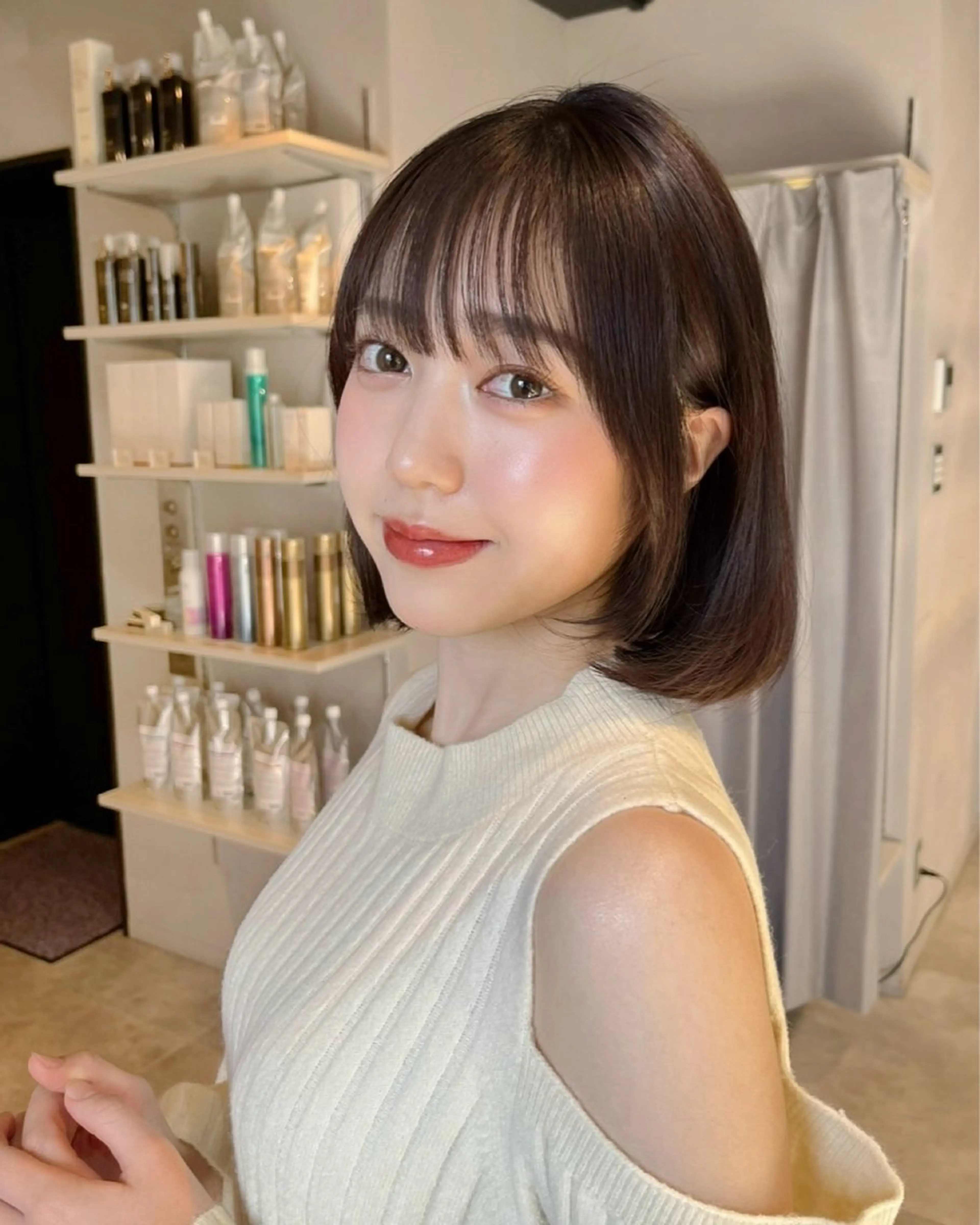 ショート カラー カット うる艶カラー/恵比寿 ベージュ/丸山陽平のヘアスタイル