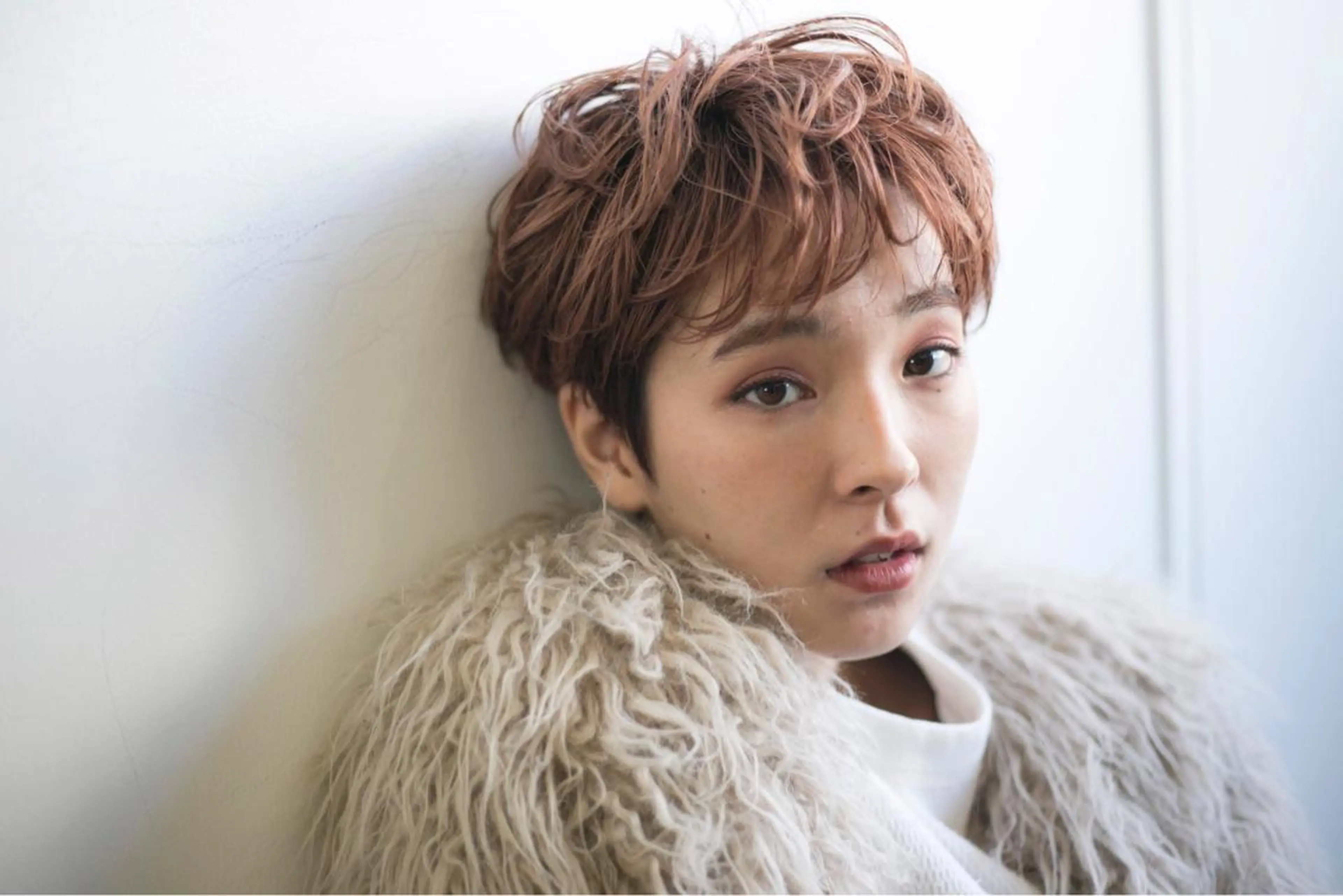 ショート ショートヘア pole/apartment所属・💓パーマ，💗 レイヤーカットのヘアスタイル