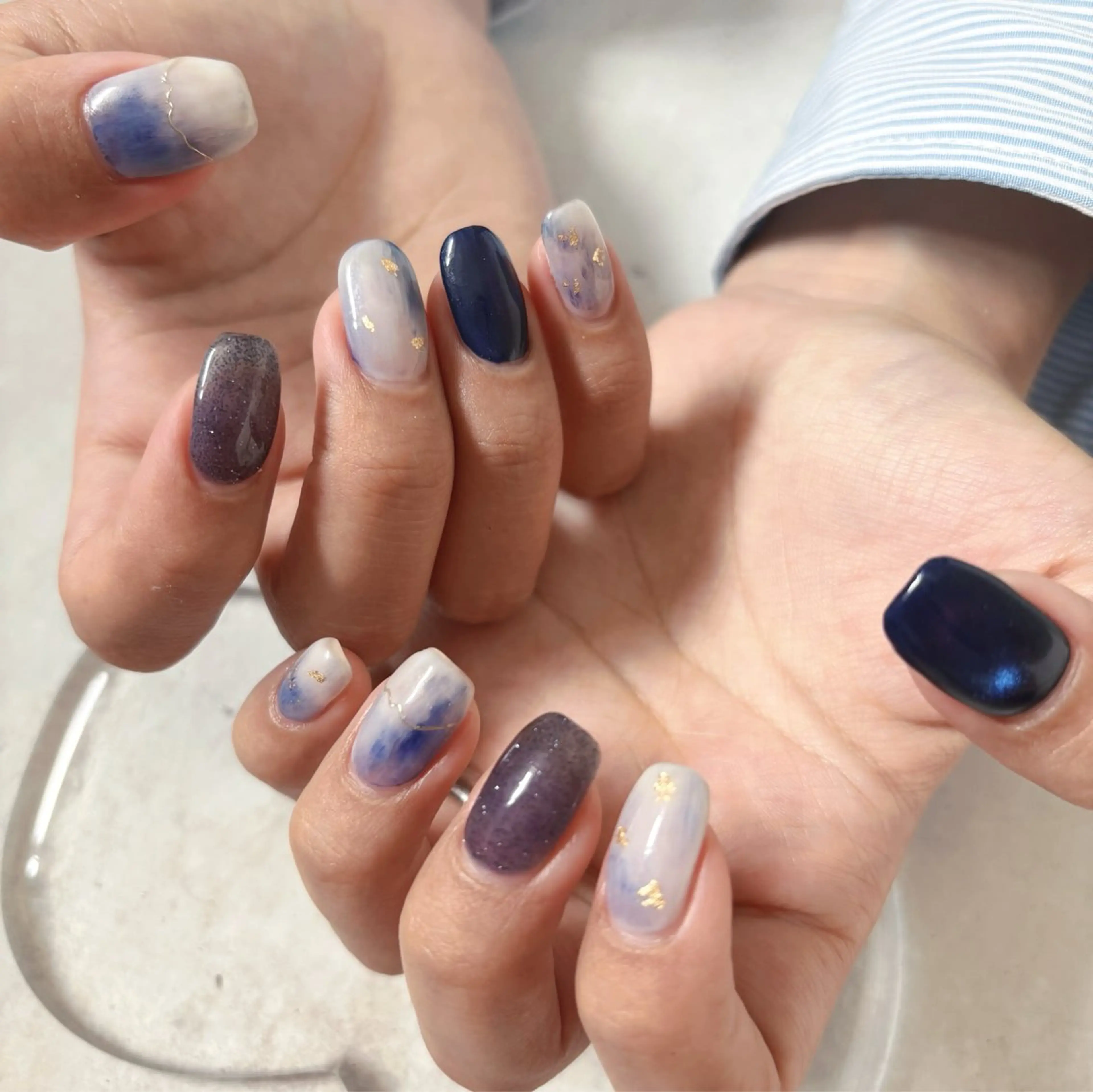 ネイル ニュアンスネイル ハンドネイル K Aのネイルデザイン