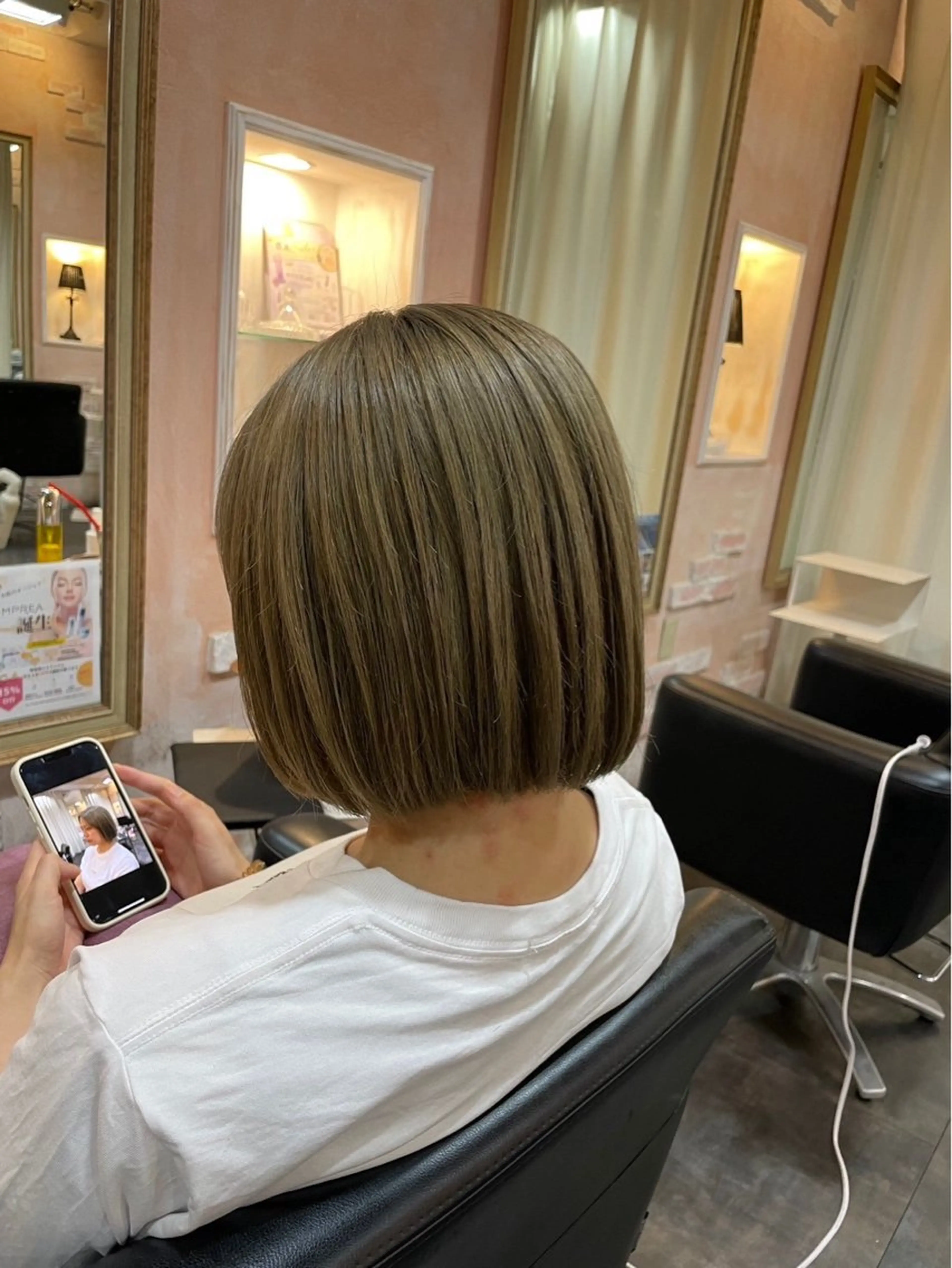 ミディアム カットモデル 天王寺🤍haruのヘアスタイル