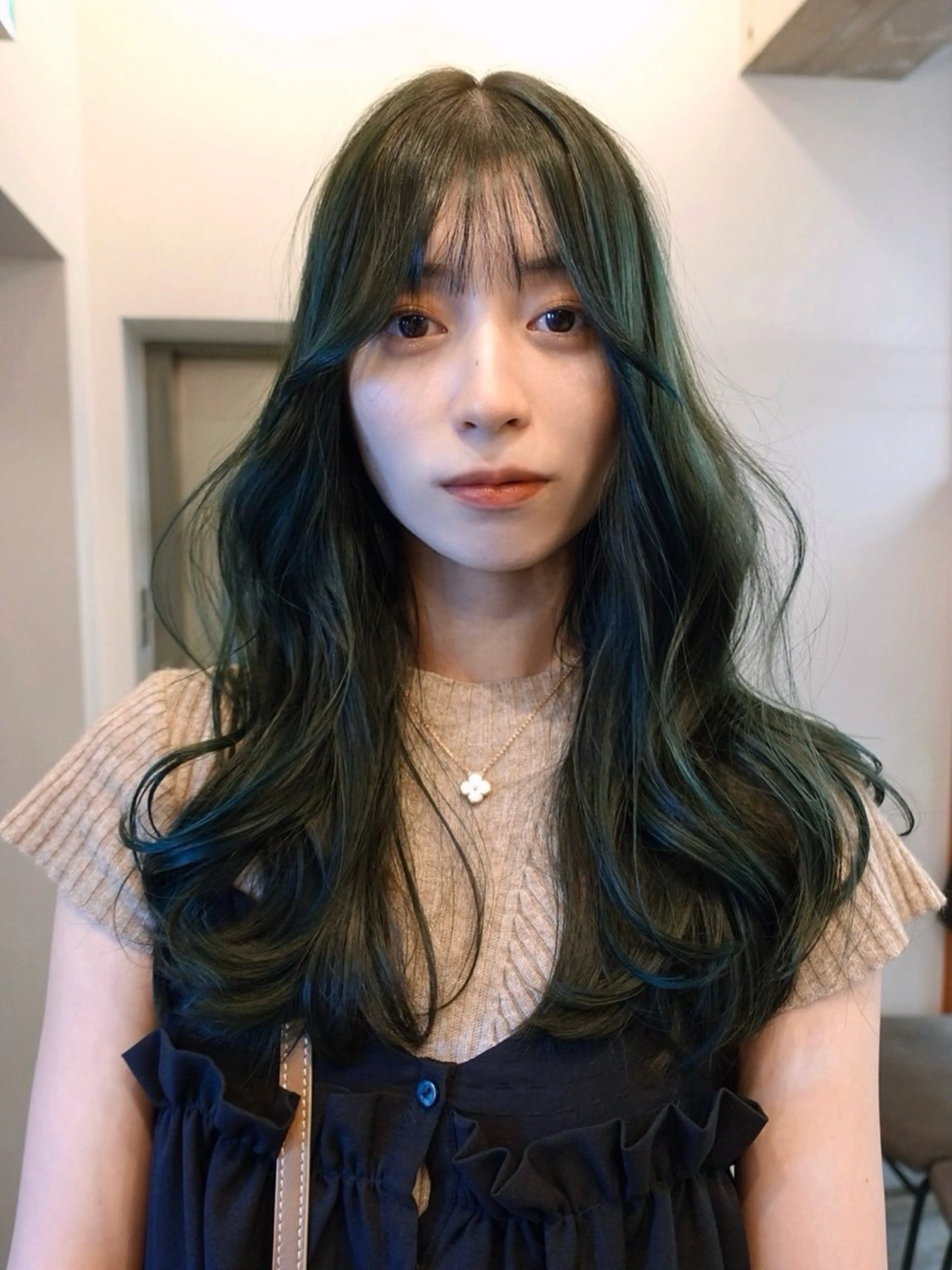 ロング カラー ヘアカラー ヒカル/ミディアム パーマ/ロングパーマのヘアスタイル