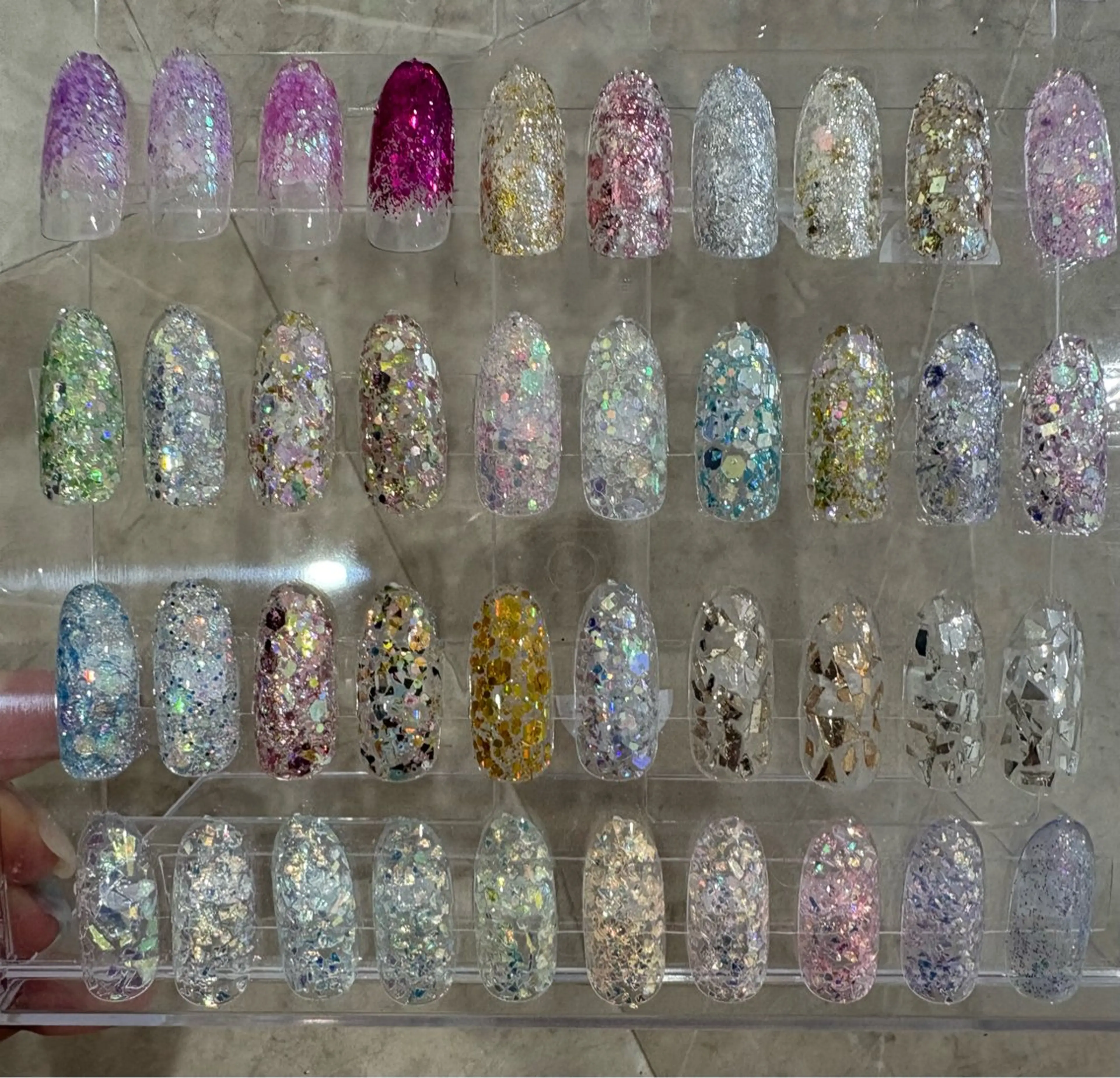 ネイル ラメ(グリッター) ワンカラーネイル ハンドネイル Alma Kazuのネイルデザイン