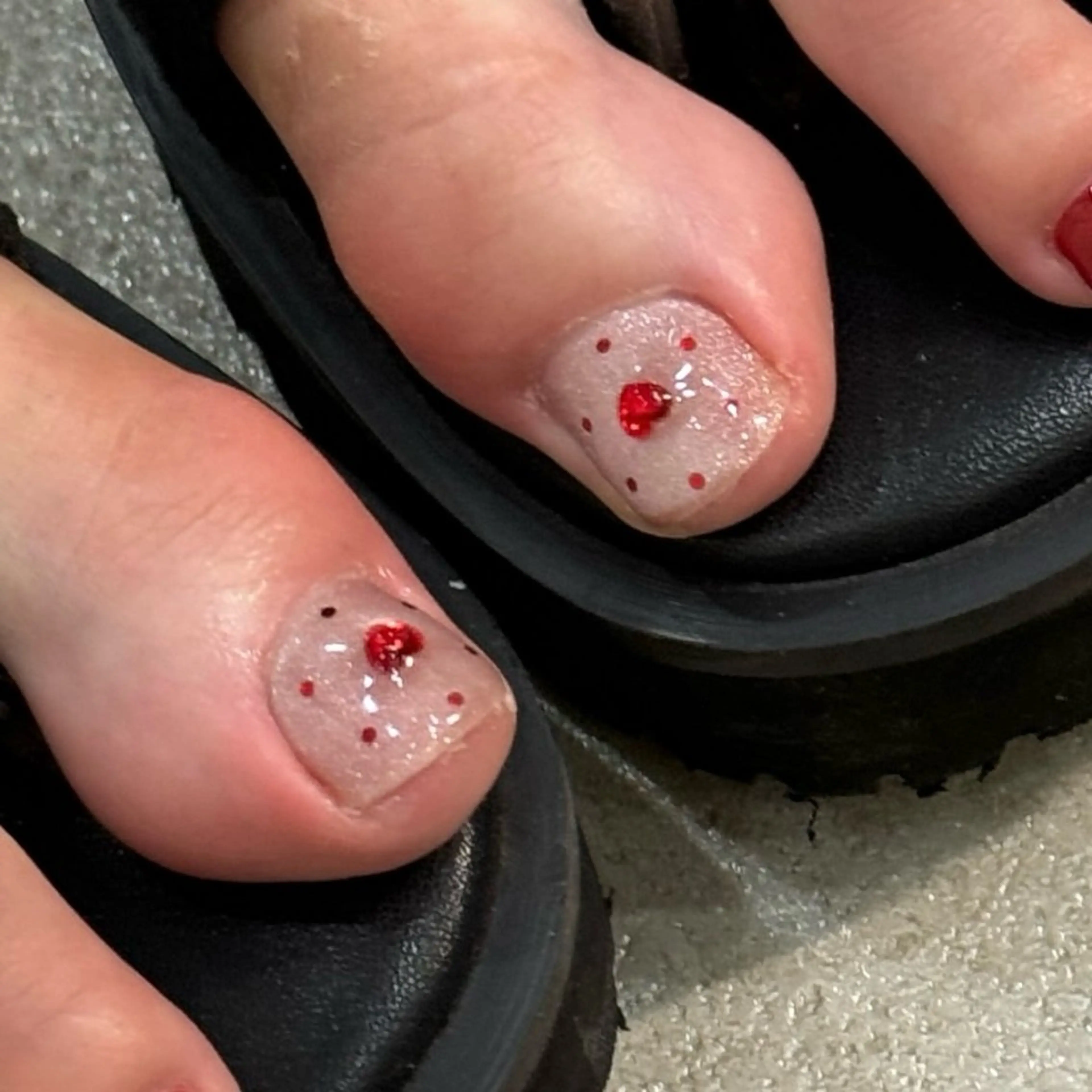 ネイル フットネイル 韓国ネイル/ワンホン ネイル🎀表参道3分のネイルデザイン