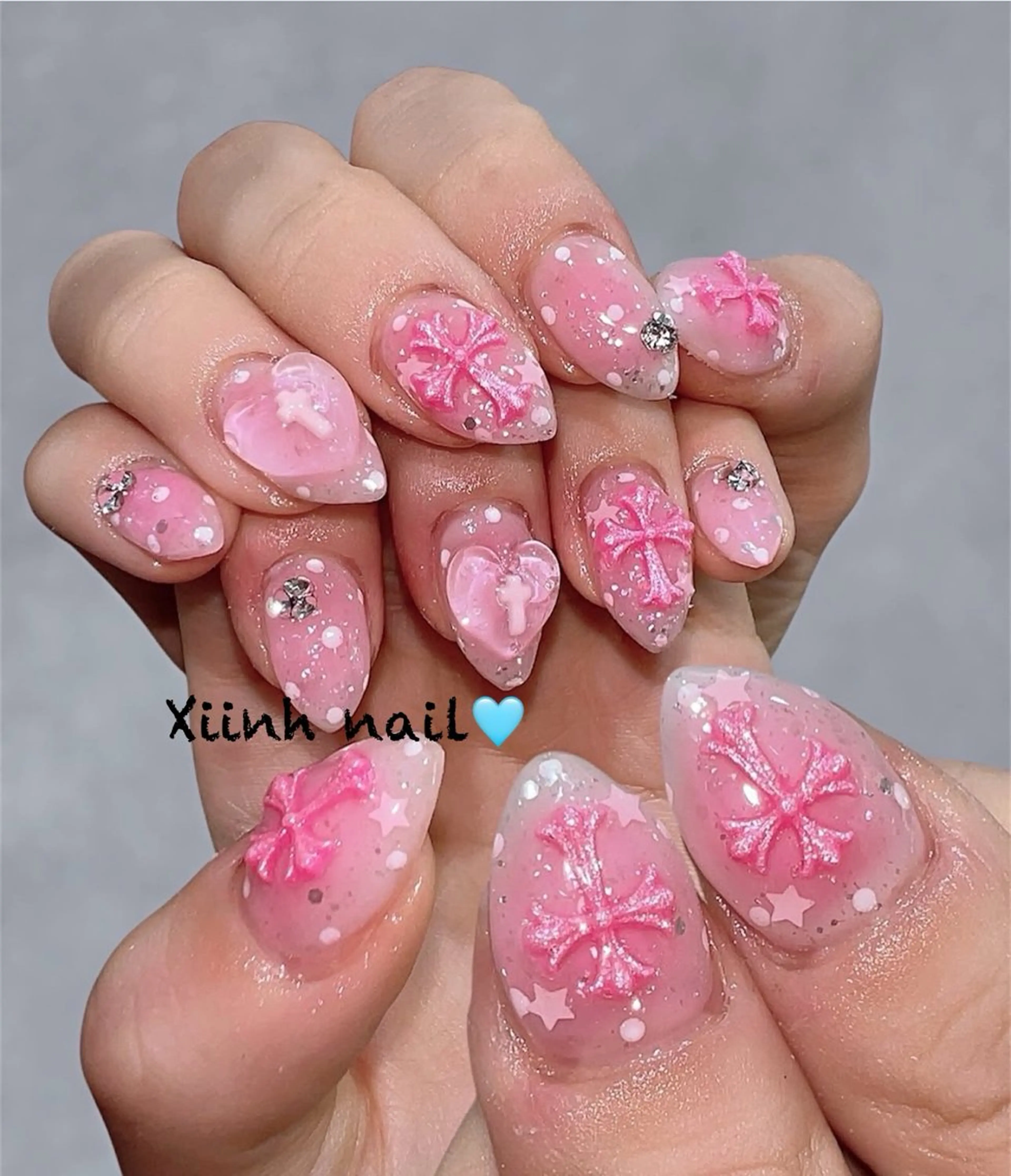 ネイル チークネイル 桜ネイル フットネイル ジェルネイル ハロウィン XIINH NAIL SALONのネイルデザイン