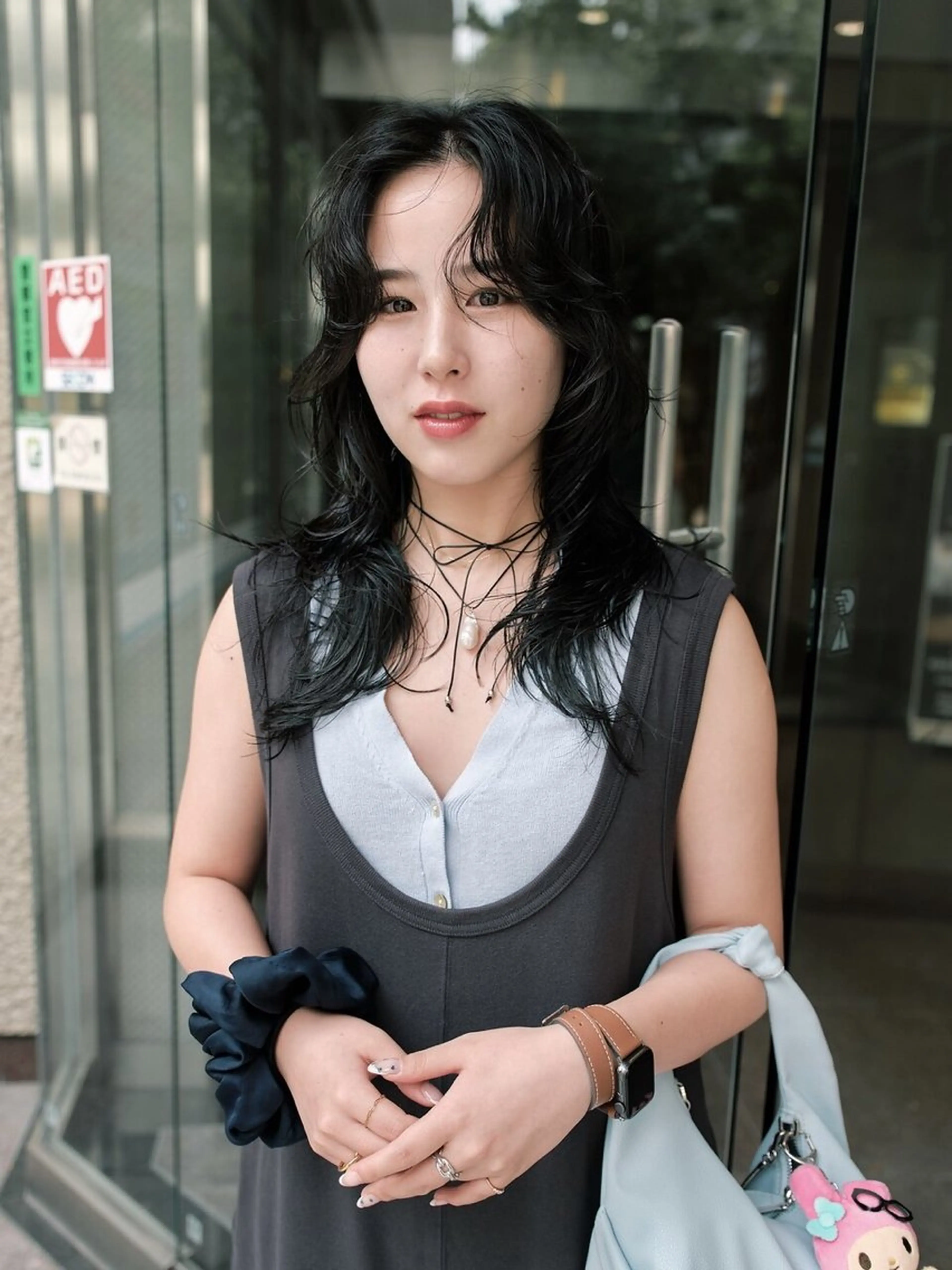 セミロング パーマ カット パーマ トリートメント DRIP 名古屋駅のヘアスタイル