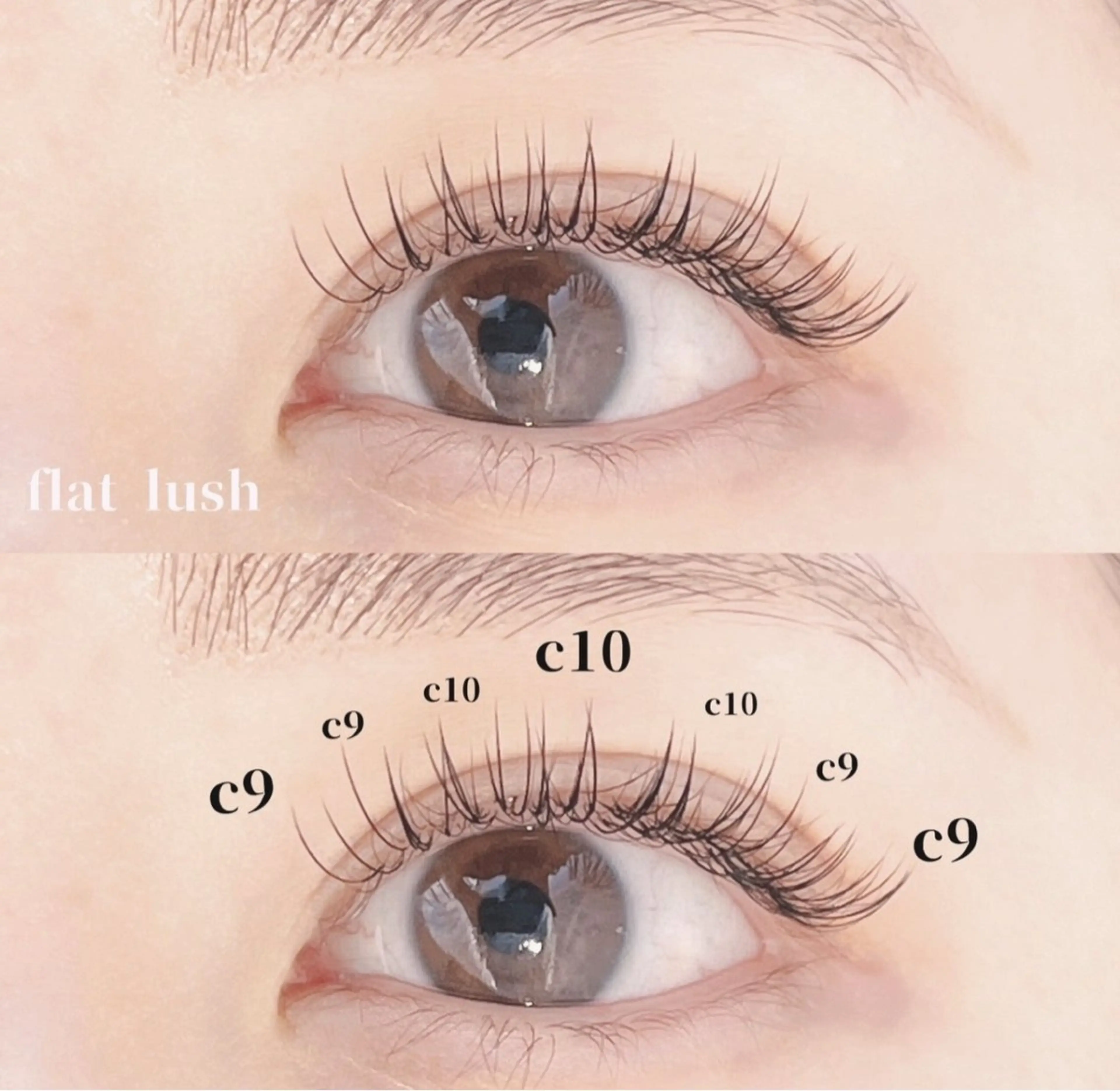 マツエク・マツパ フラットラッシュ まつ毛エクステ moonのマツエク・マツパデザイン