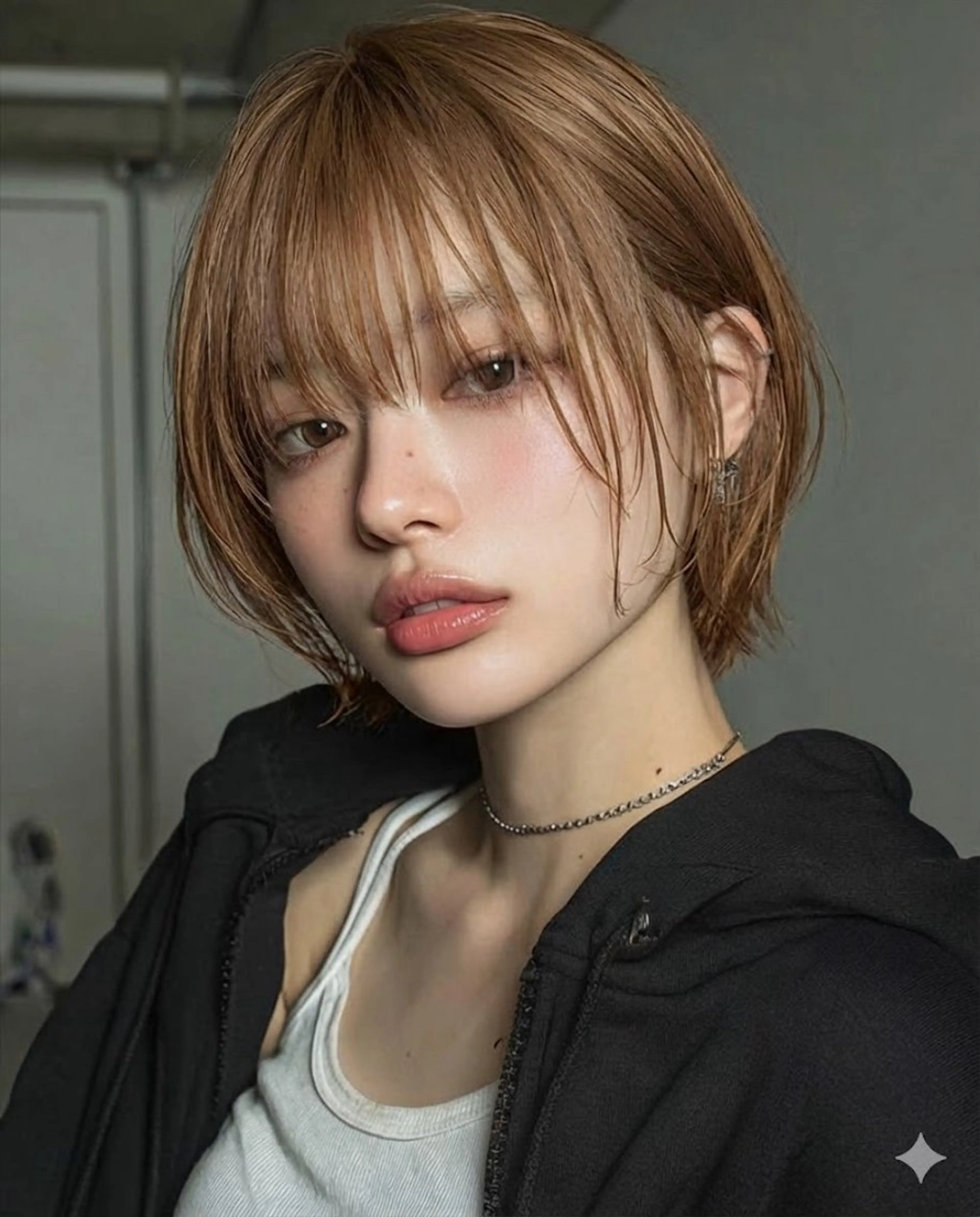 ショート カラー 北川大輔🌟 小顔レイヤーカットのヘアスタイル