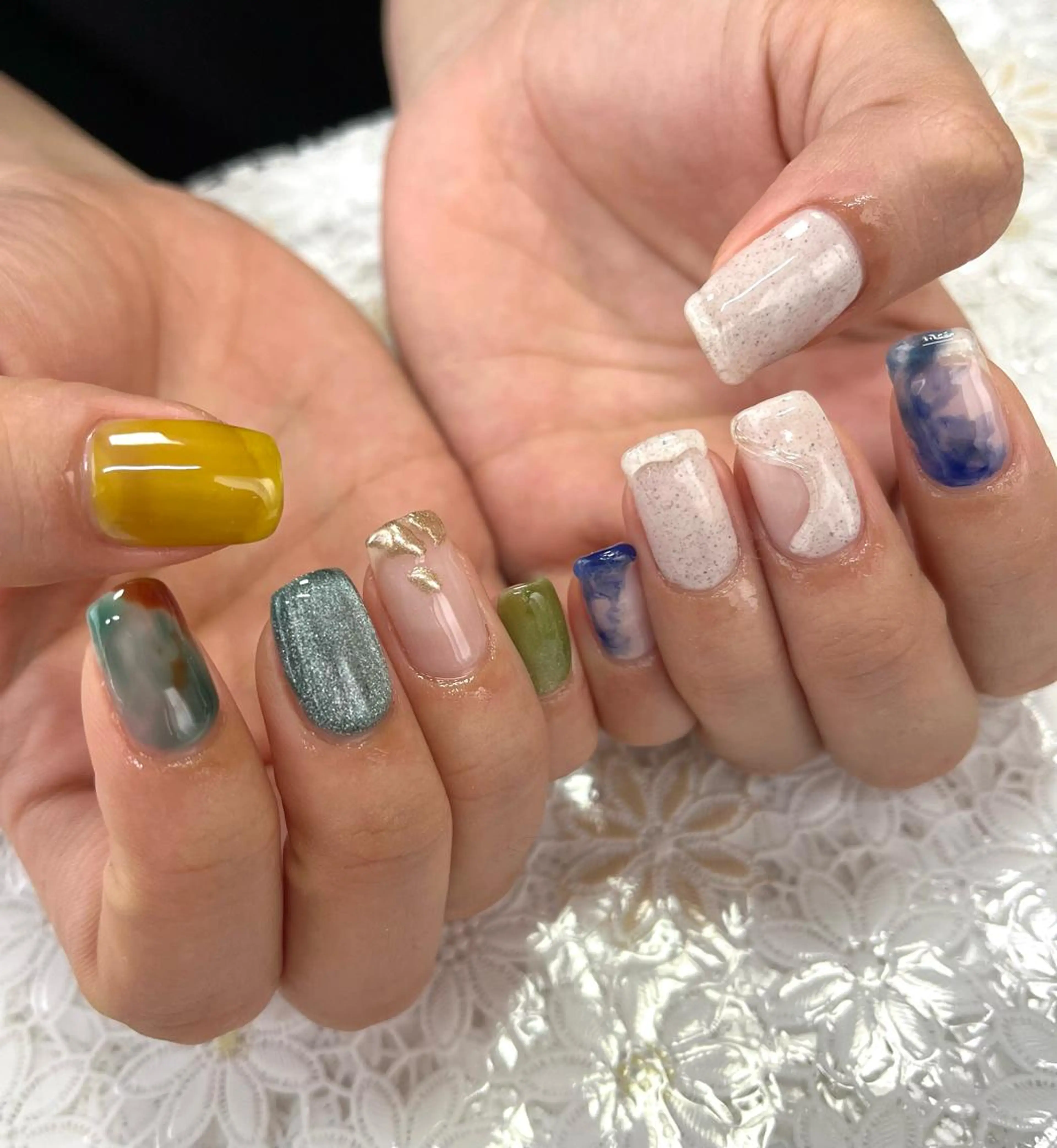 ネイル ジェルネイル 韓国ネイル パラジェル ハンドネイル nails' it...のネイルデザイン