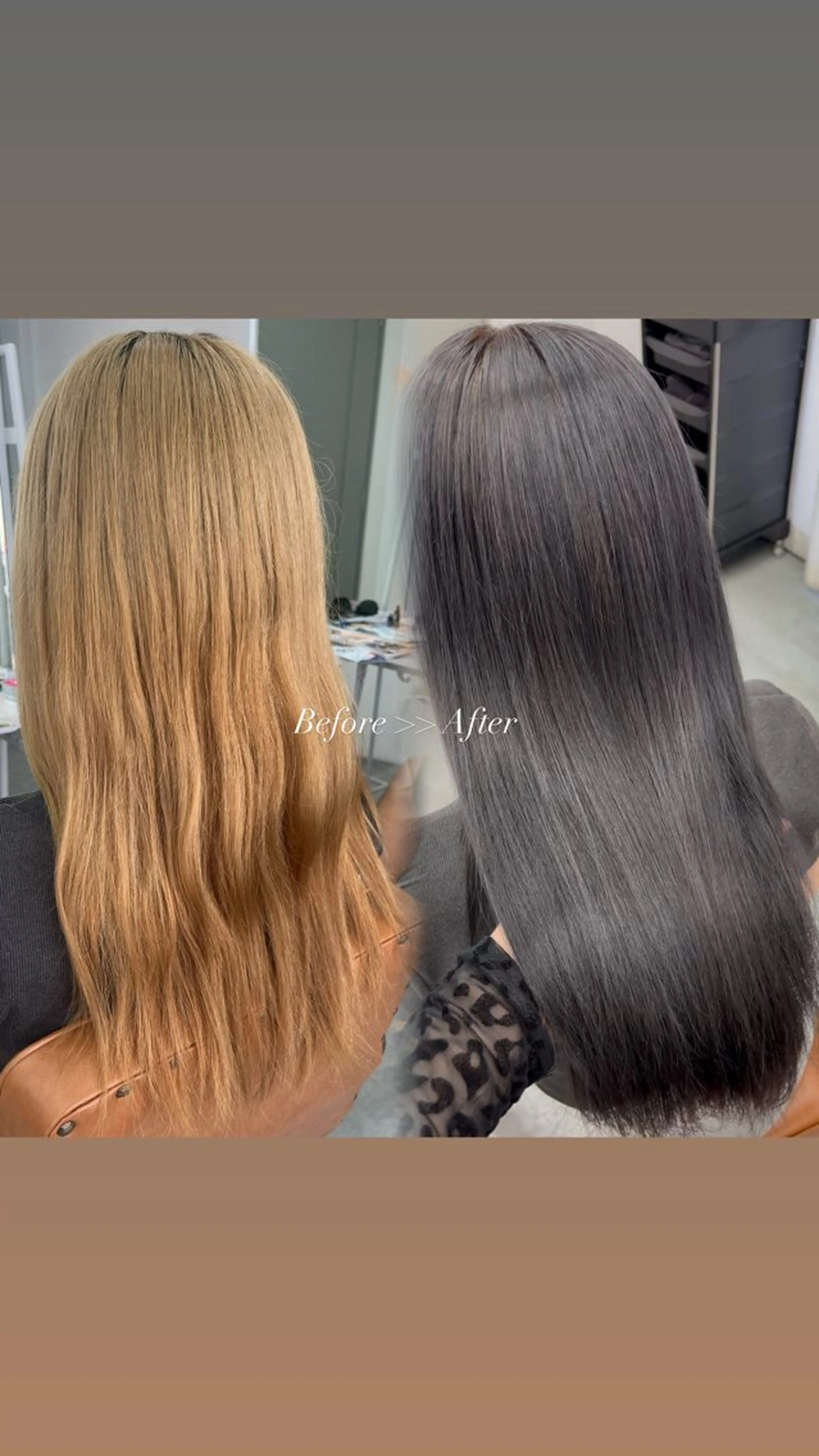 【 ミニモ学割 U24 】ワンカラー ➕ 髪質改善トリートメント🩵ྀིの写真