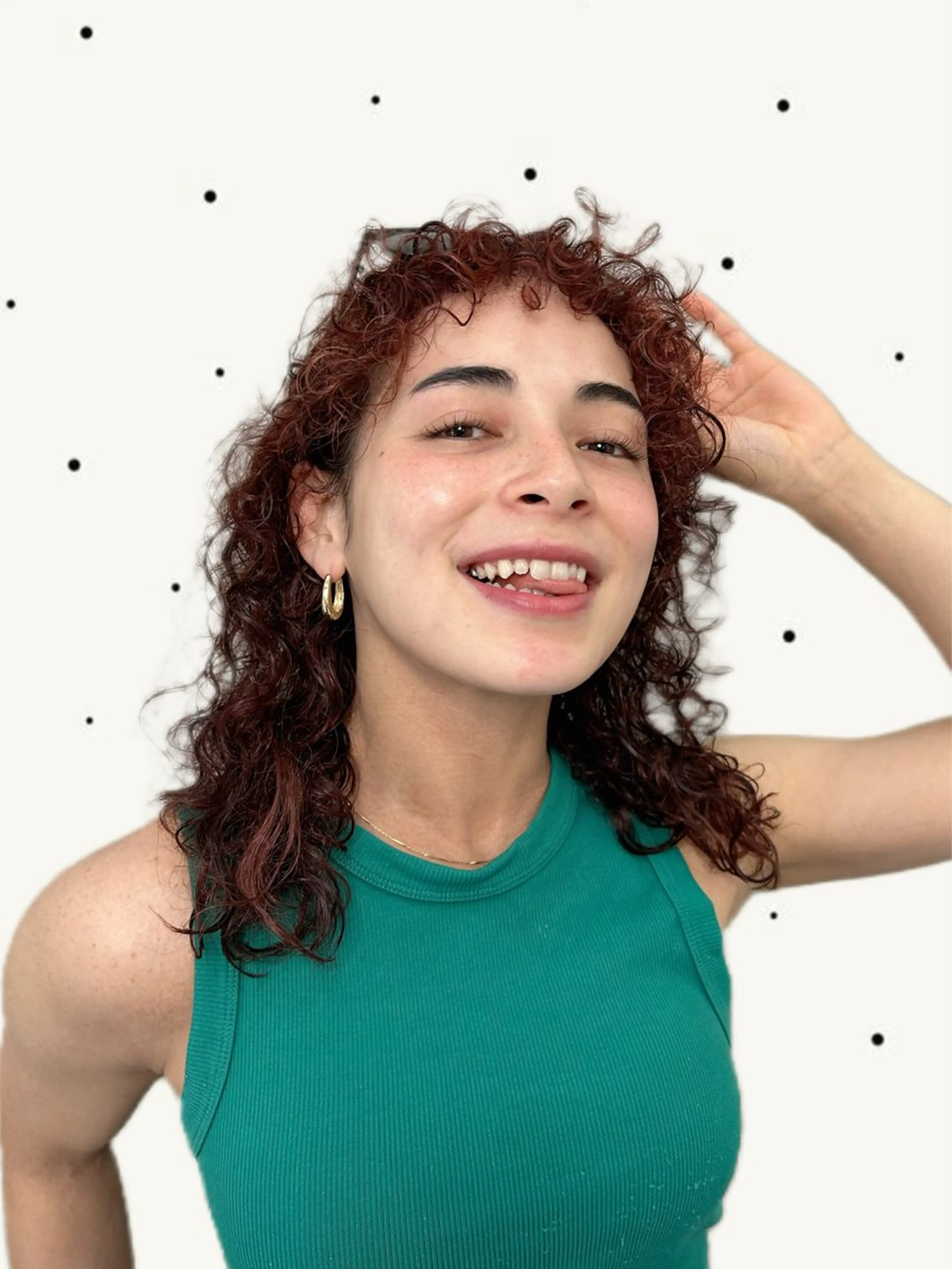 ミディアム カット ヘアカラー パーマ トリートメント ヘッドスパ オリーブカラー/みづ き/ボブパーマ🤍のヘアスタイル