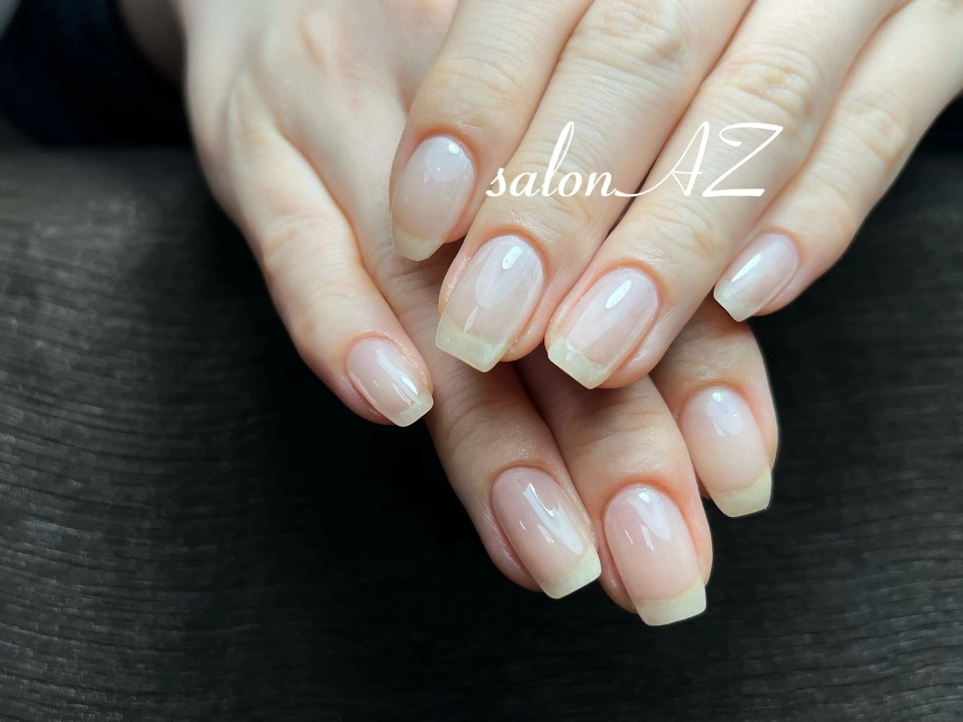 ネイル アートネイル 長さ出し フットネイル フレンチネイル ジェルネイル salon AZのネイルデザイン