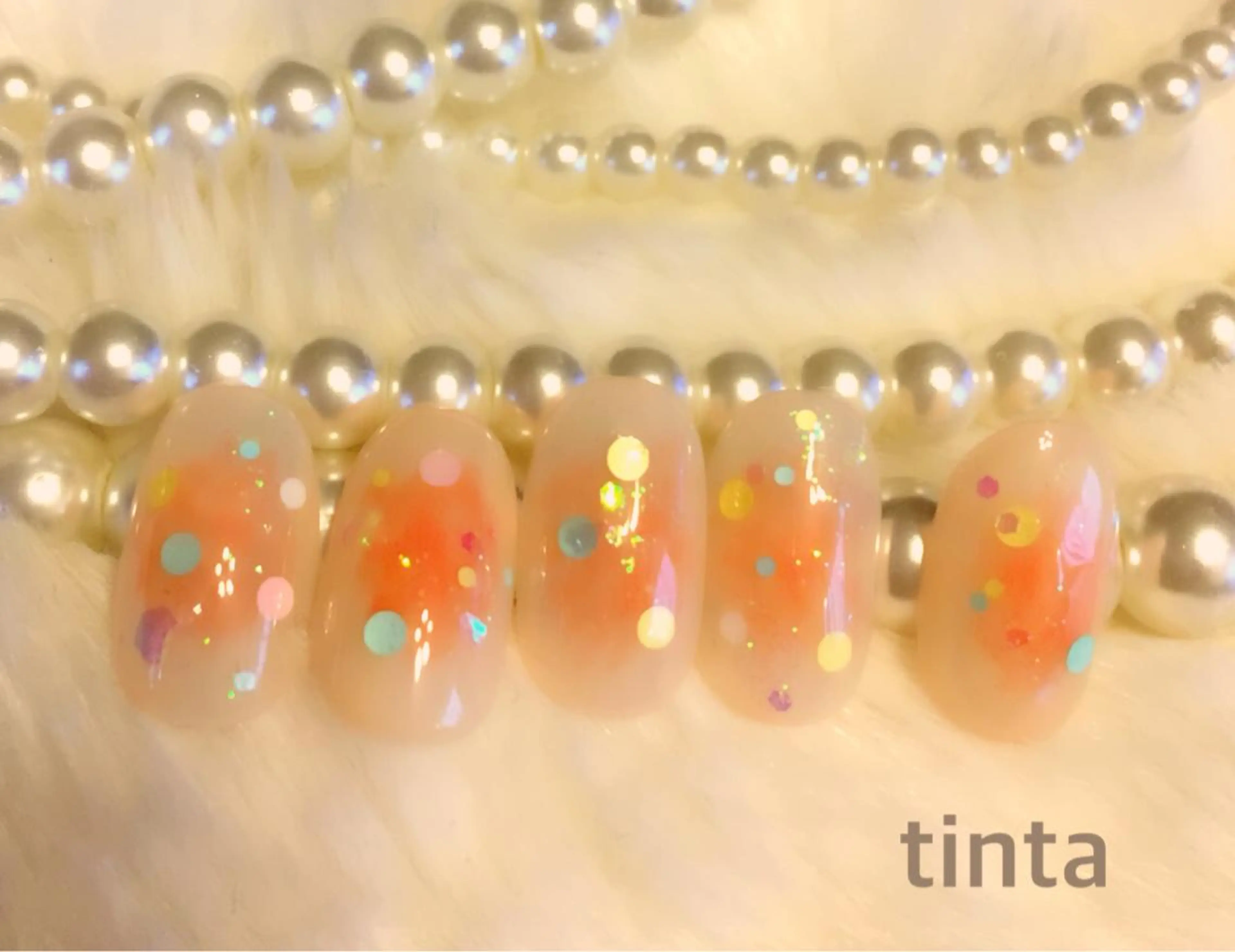 ネイル チークネイル ホログラムネイル パステルネイル 馬場 典子のネイルデザイン