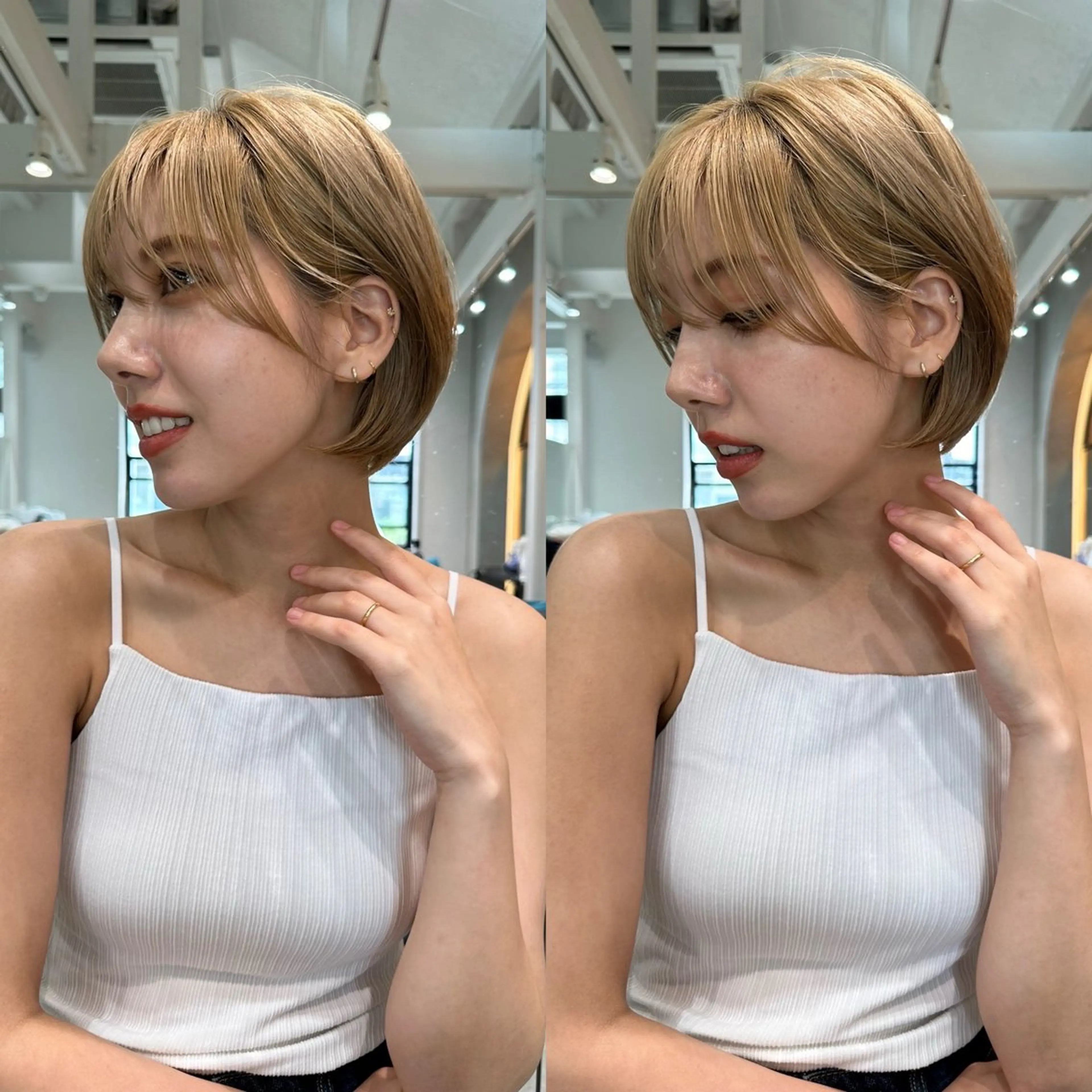 ショート ショートヘア カット ヘアカラー トリートメント ヘッドスパ taiga レイヤー /髪質改善/矯正🌈のヘアスタイル