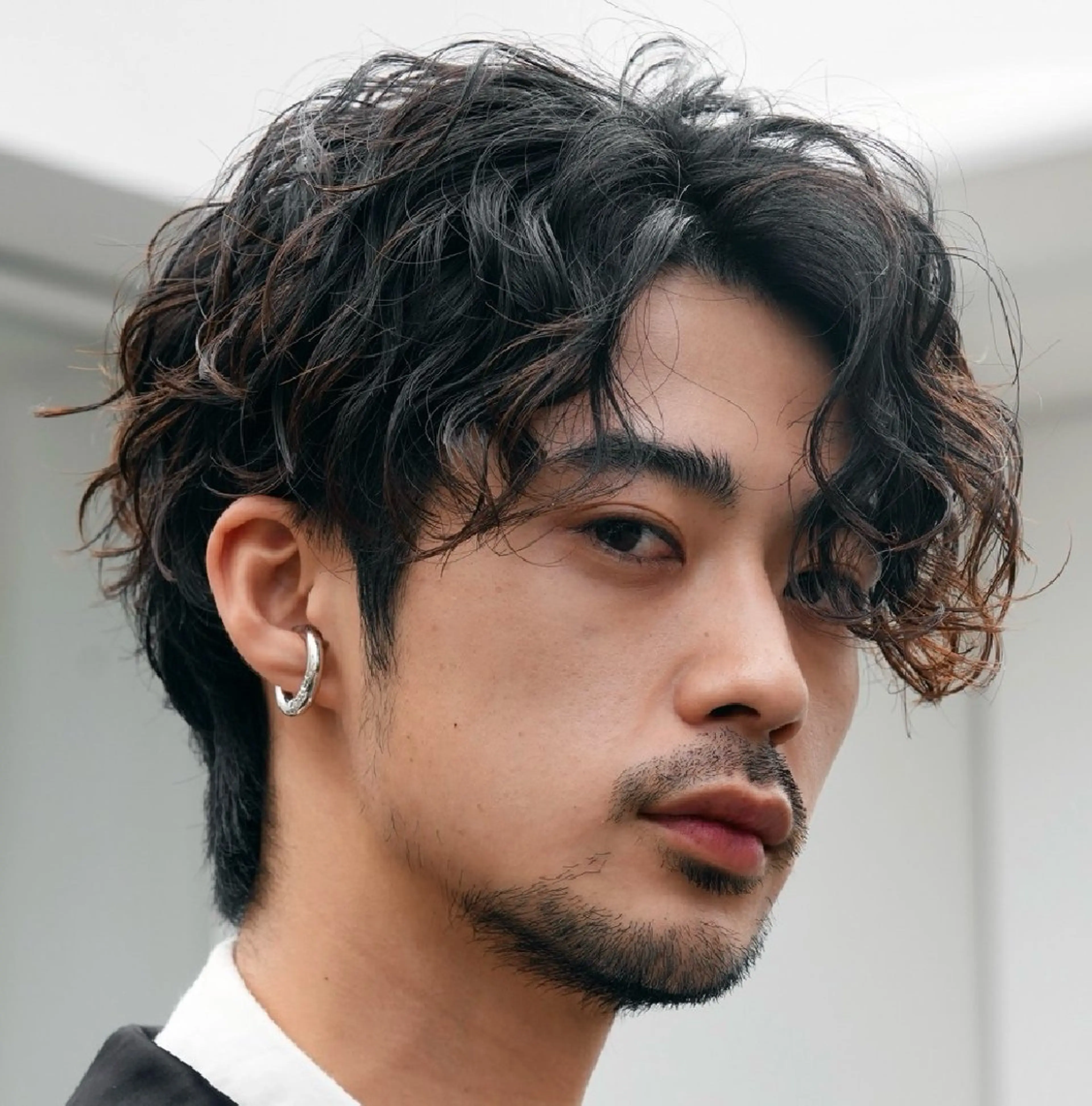 パーマ メンズ センターパート マッシュ メンズパーマ プードルパーマ メンズツイストパーマ カット パーマ トリートメント 仙台フェザーパーマ/ fifth/遠藤楓雅のヘアスタイル