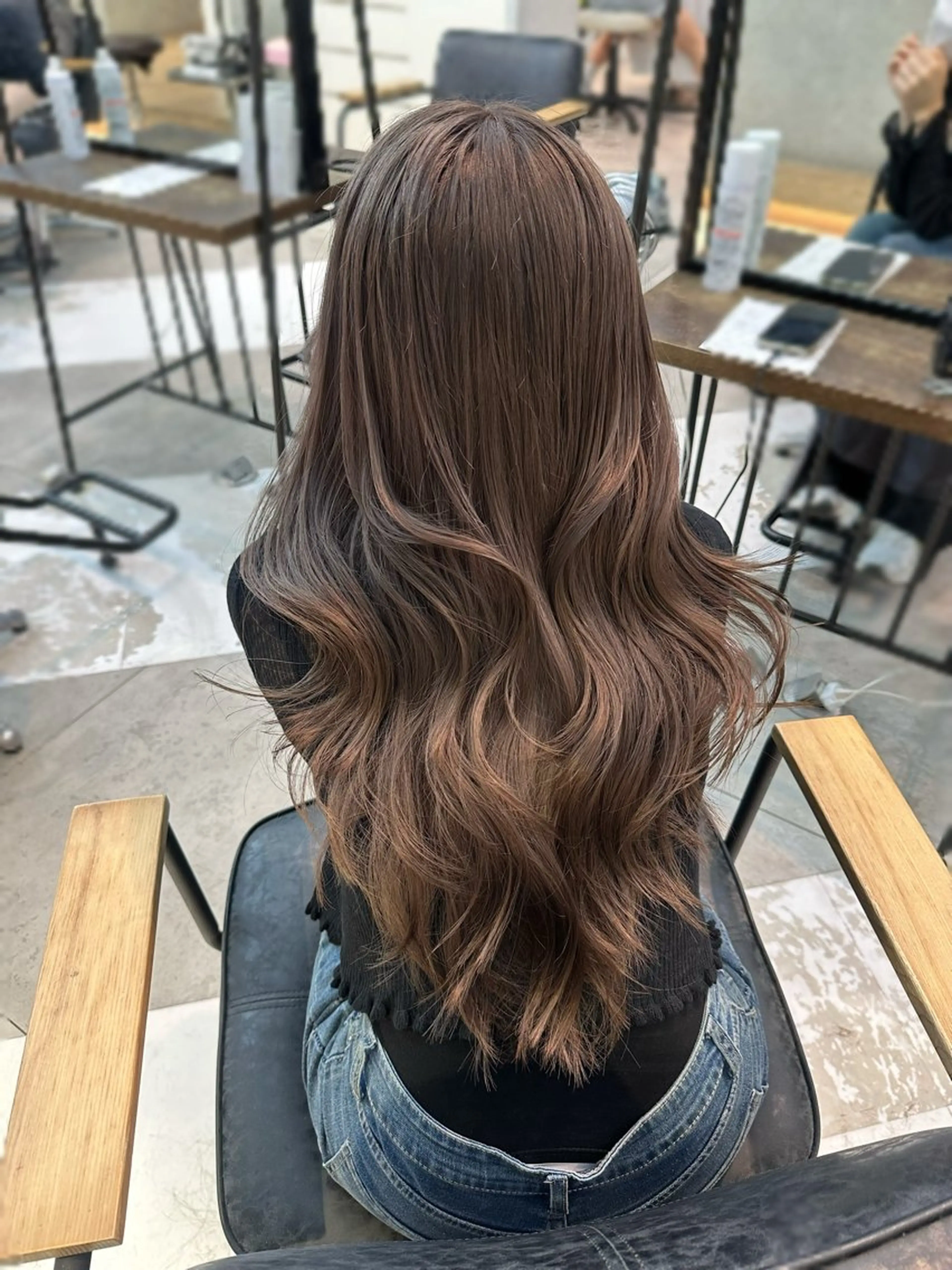 ロング カット ヘアカラー 韓国ヘアメンズ・レデ ィース特化ミクのヘアスタイル