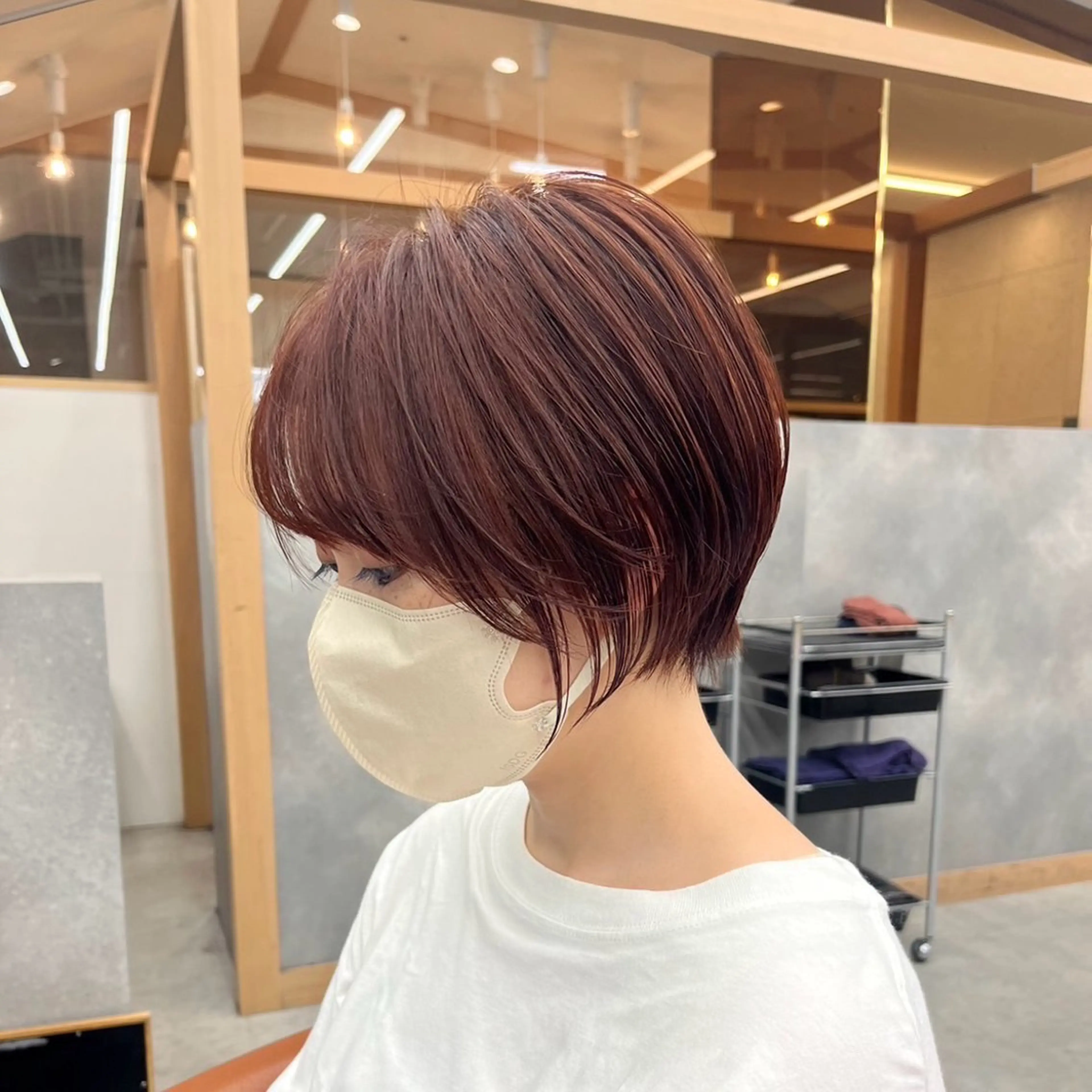 ショート カット 🫧透明感🫧 上岡夕理香のヘアスタイル