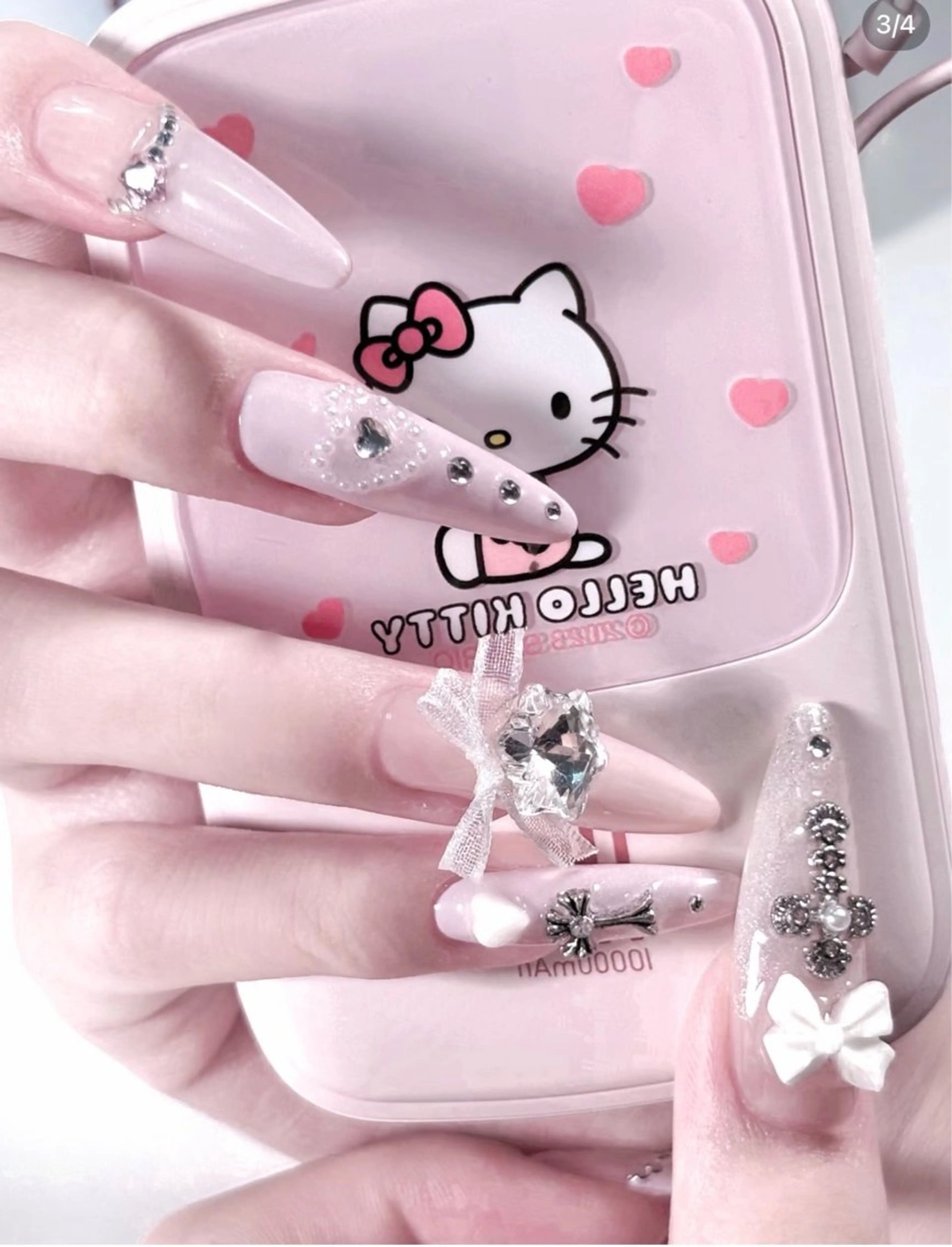 ネイル フレンチネイル キラキラネイル 韓国ネイル シンプルネイル ワンホンネイル ハンドネイル MEI Nailのネイルデザイン
