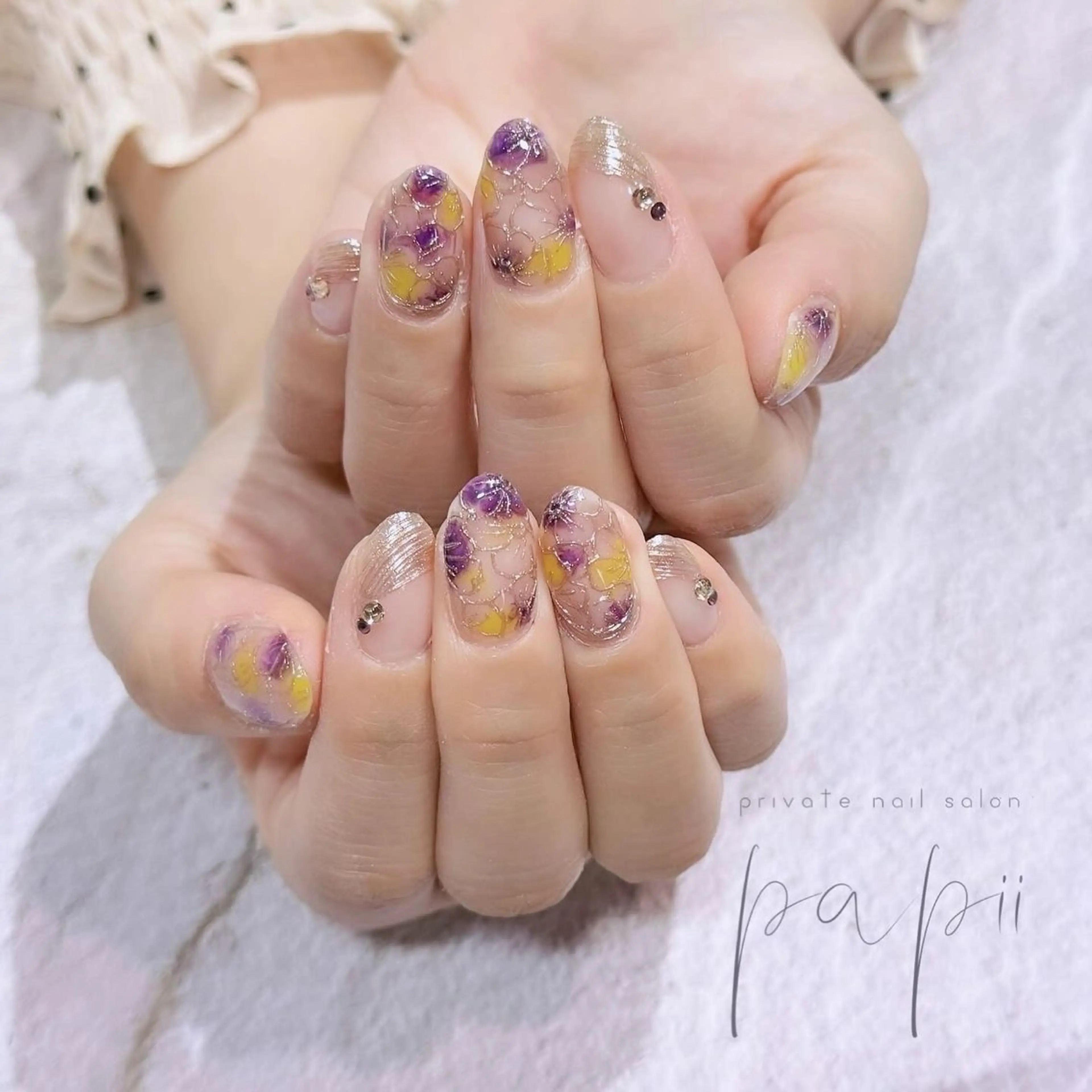 ネイル アートネイル ハンドネイル private nail salon papii所属・papii☆ kurodaのネイルデザイン
