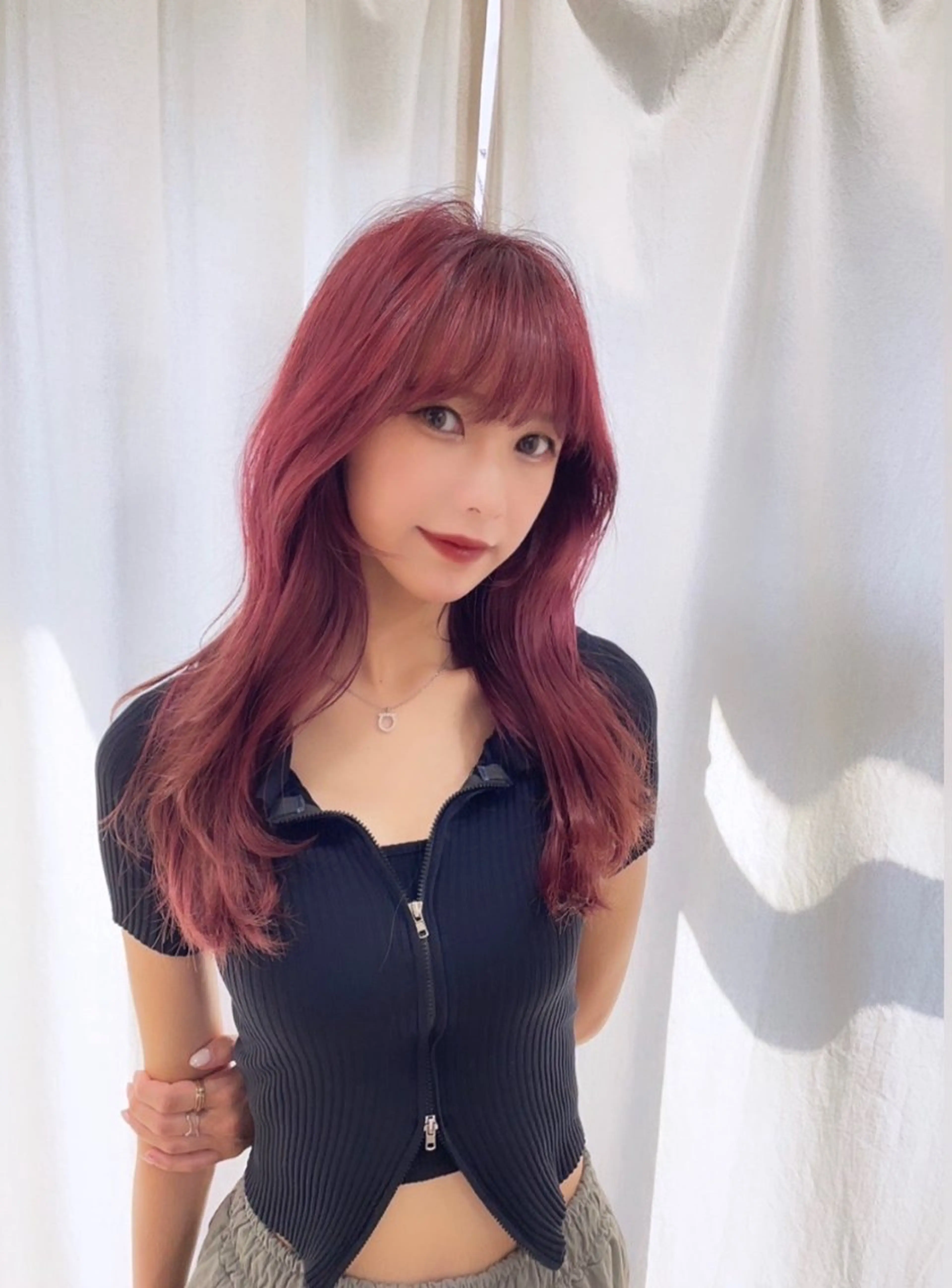 ロング 🎀盛れる韓国ヘア Yuto🎀のヘアスタイル