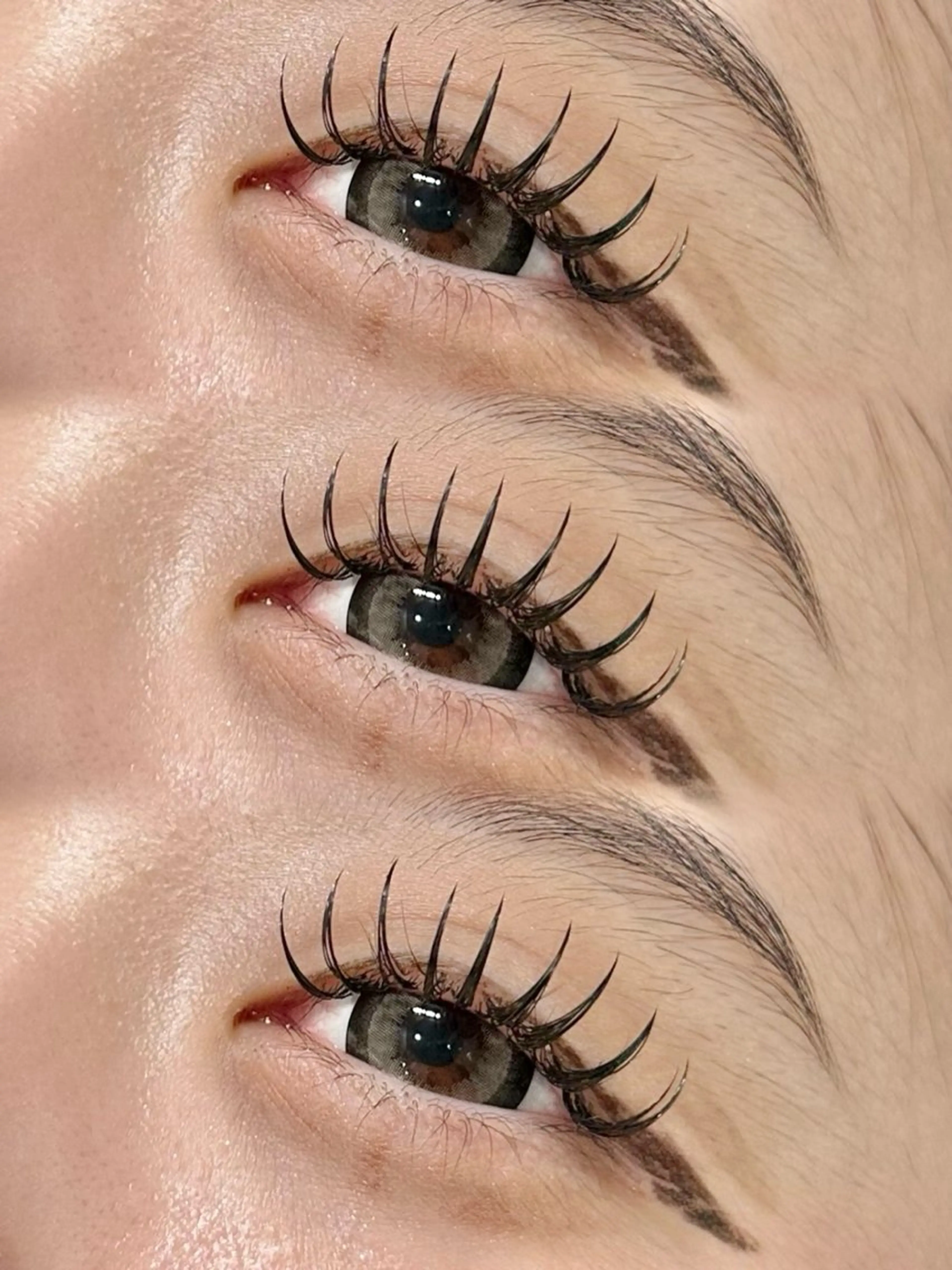 マツエク・マツパ 🤍束感マツエク /難波/moe/🤍のマツエク・マツパデザイン