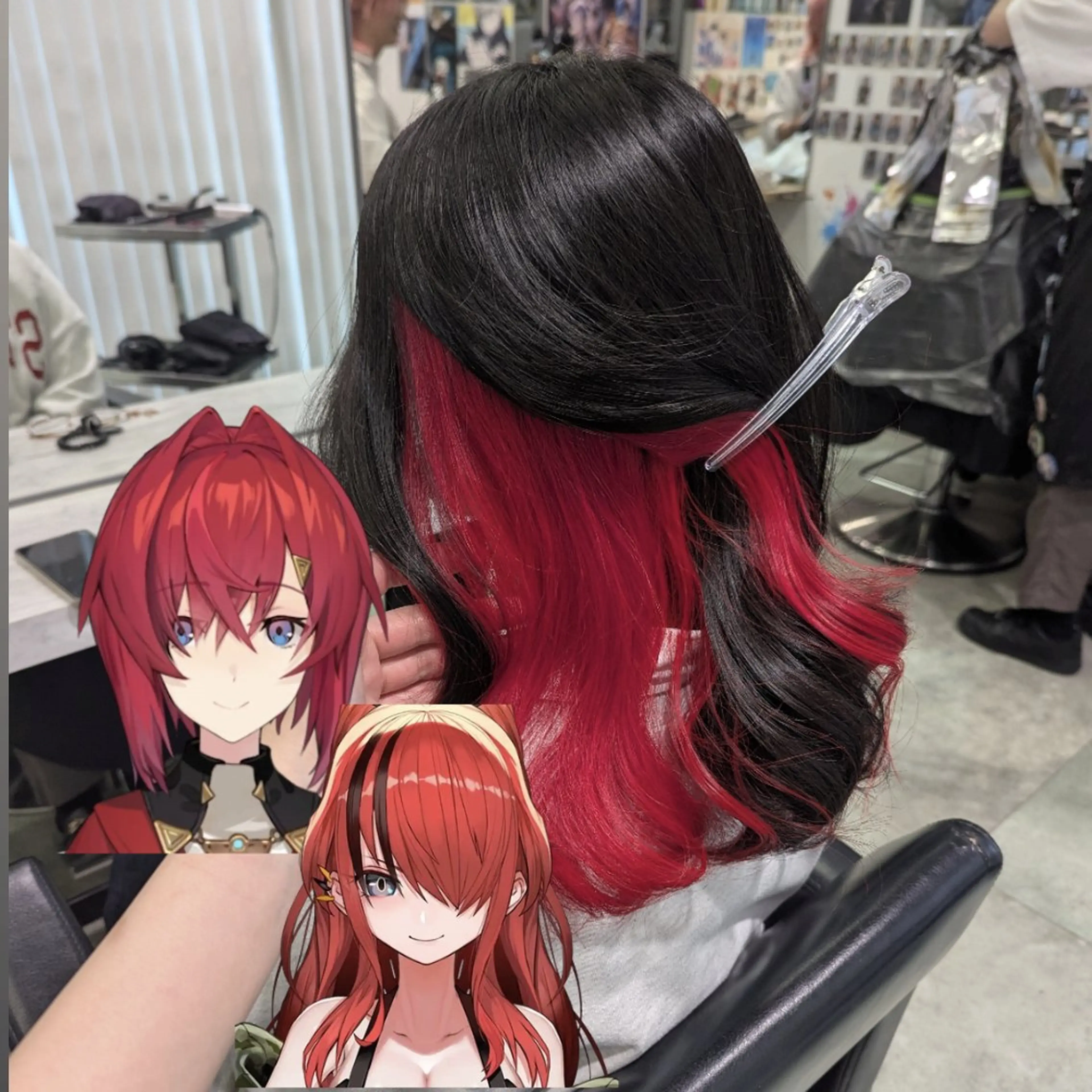 推しカラー🦉にじさ んじカラー🌈🕒✨のヘアスタイル