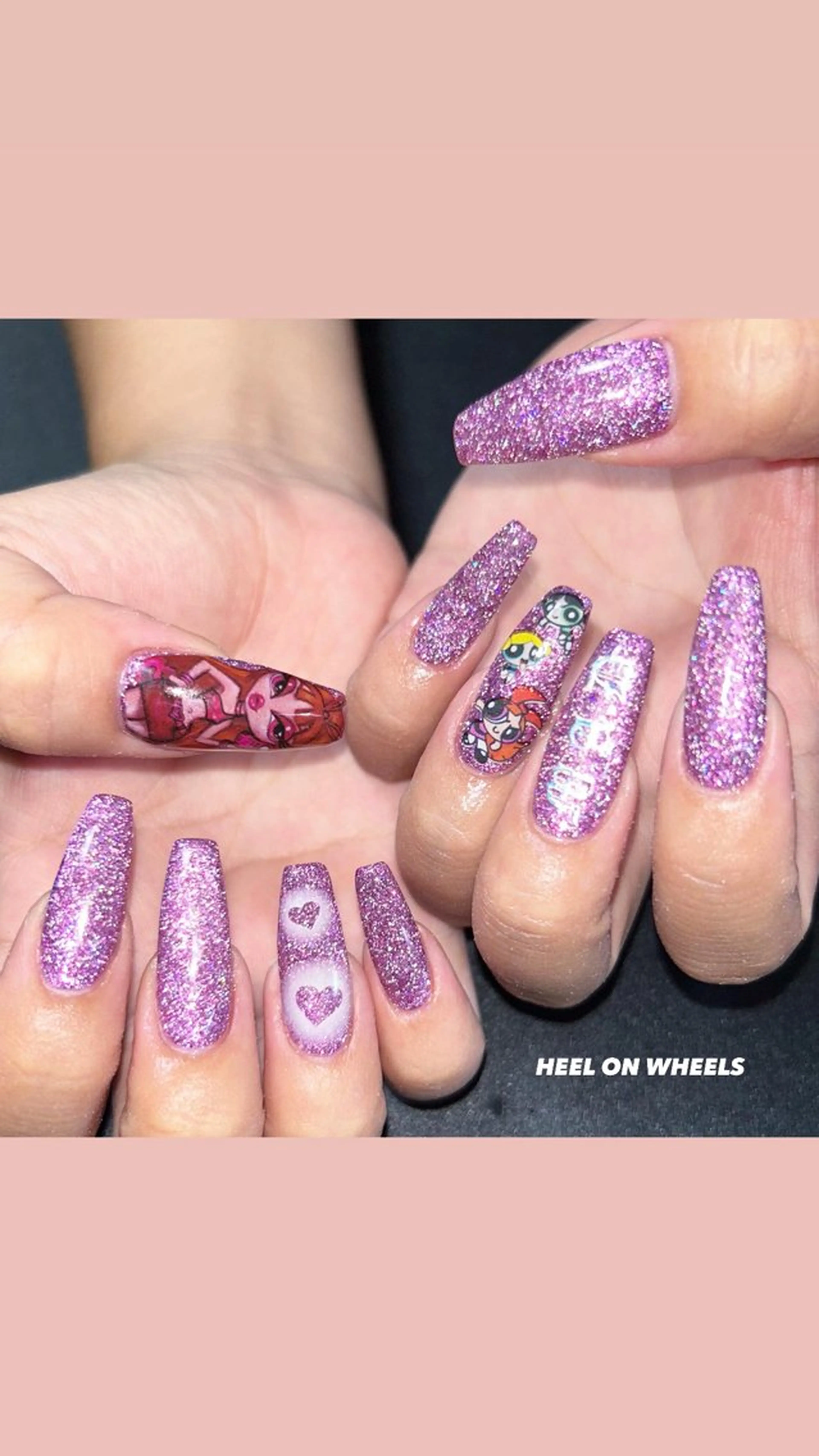 ネイル アートネイル キラキラネイル ラメ(グリッター) ハンドネイル ⛓Miyu ⛓のネイルデザイン