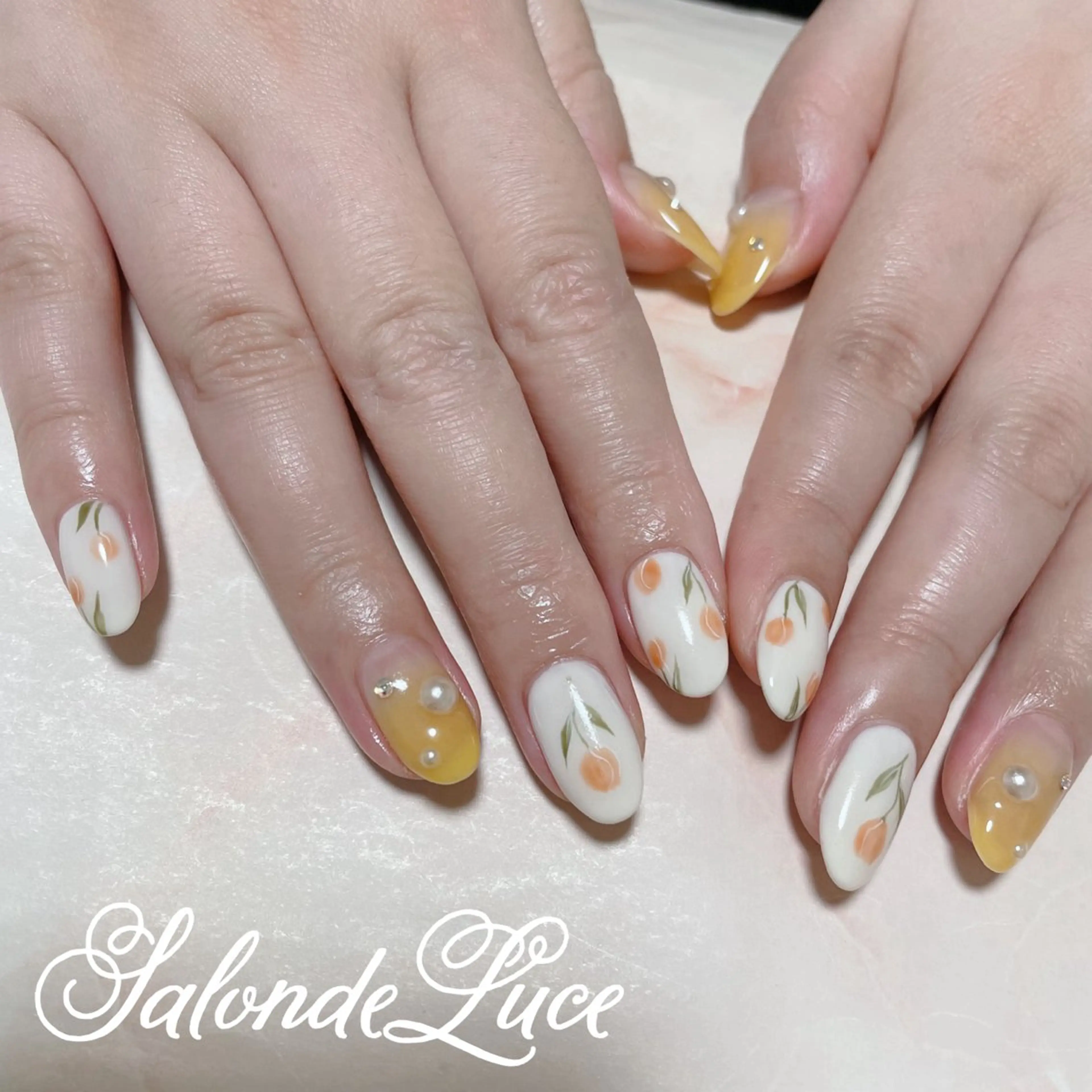 ネイル 春ネイル ハンドネイル Salon de Luceのネイルデザイン