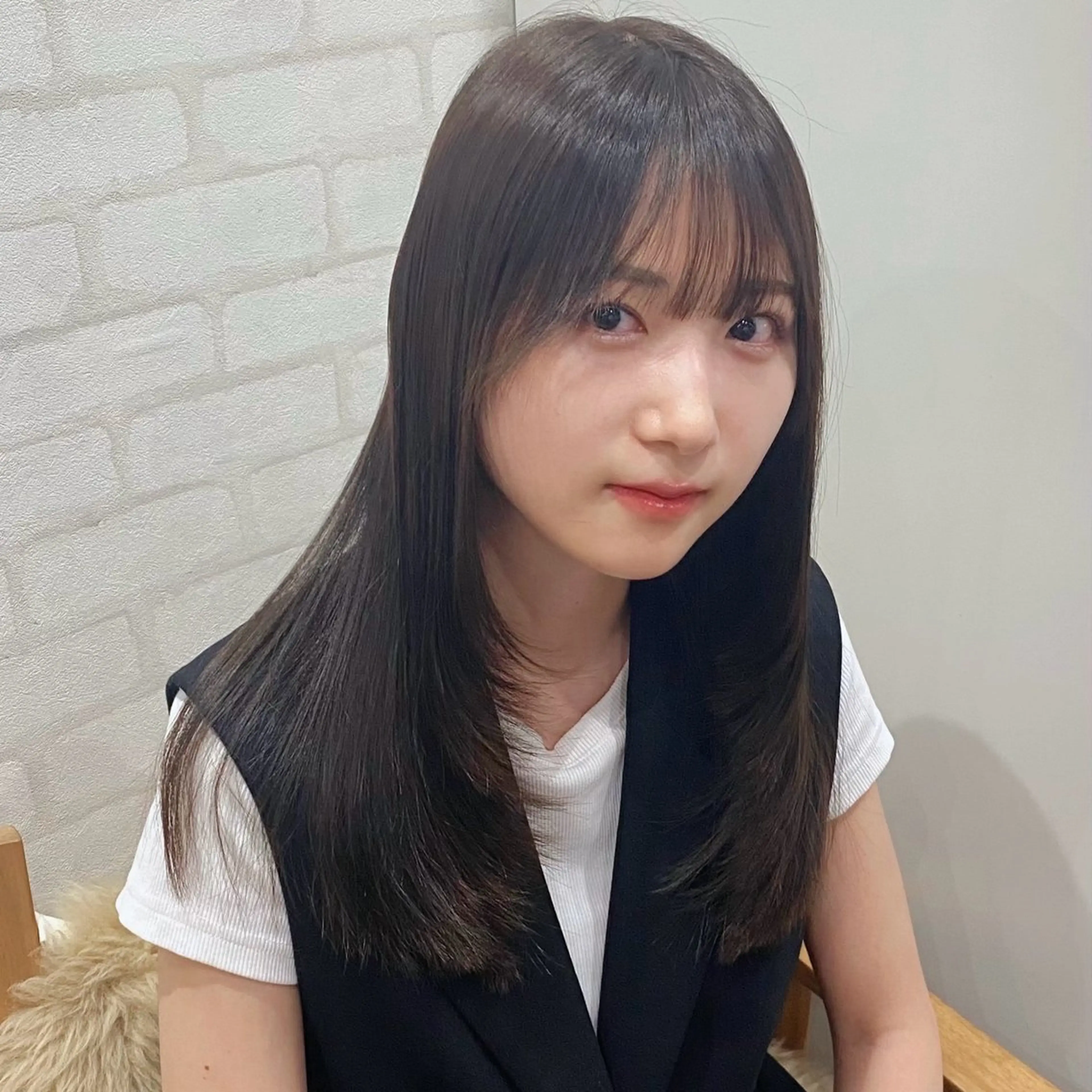 ロング カラー 透明感カラー カット ヘアカラー トリートメント shiori/透明感 /顔周り/髪質改善のヘアスタイル