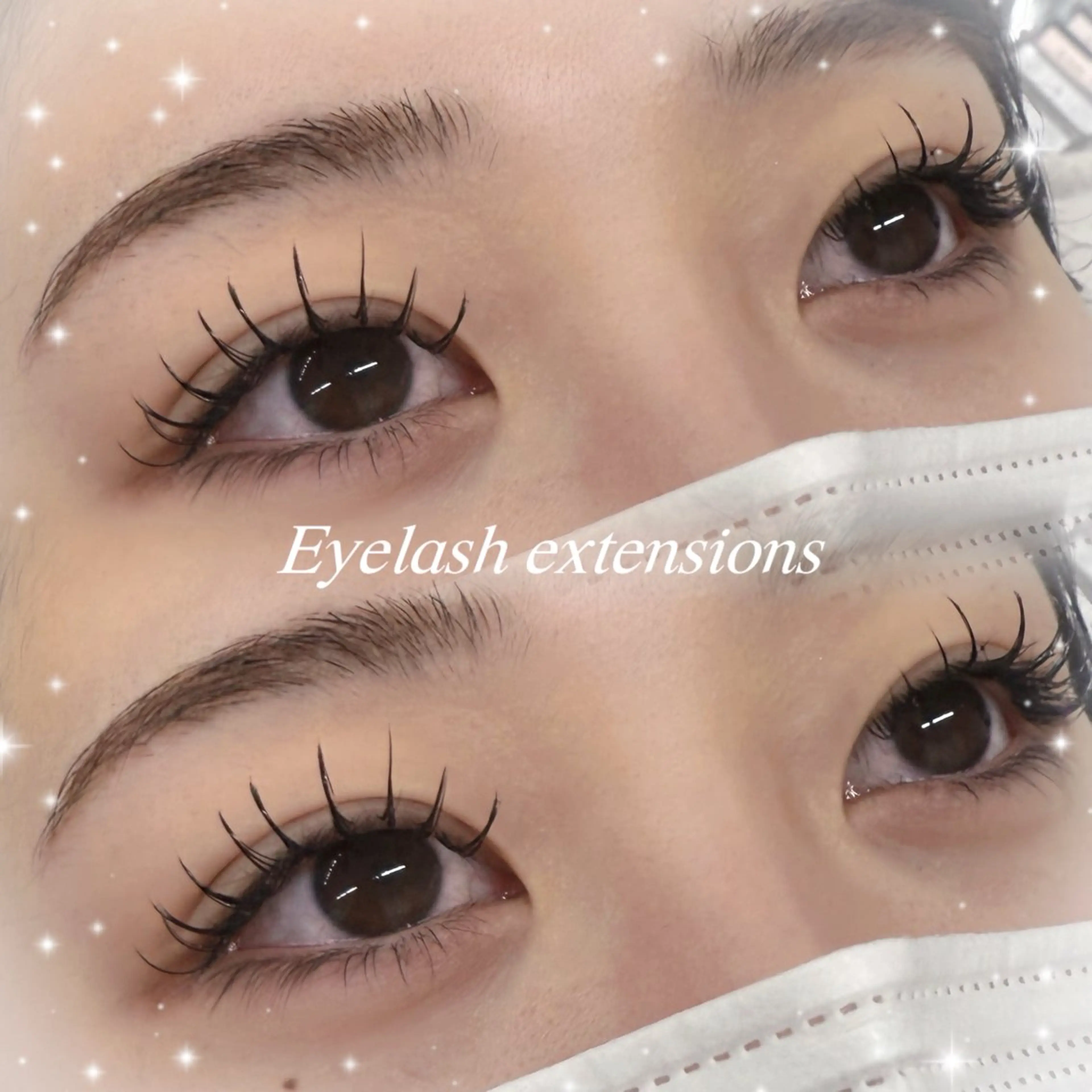 【🌷4/13,15限定価格🌷】エクステ🫧フラットラッシュ100本　✨束感コーティング｛川越/マツエク｝の写真