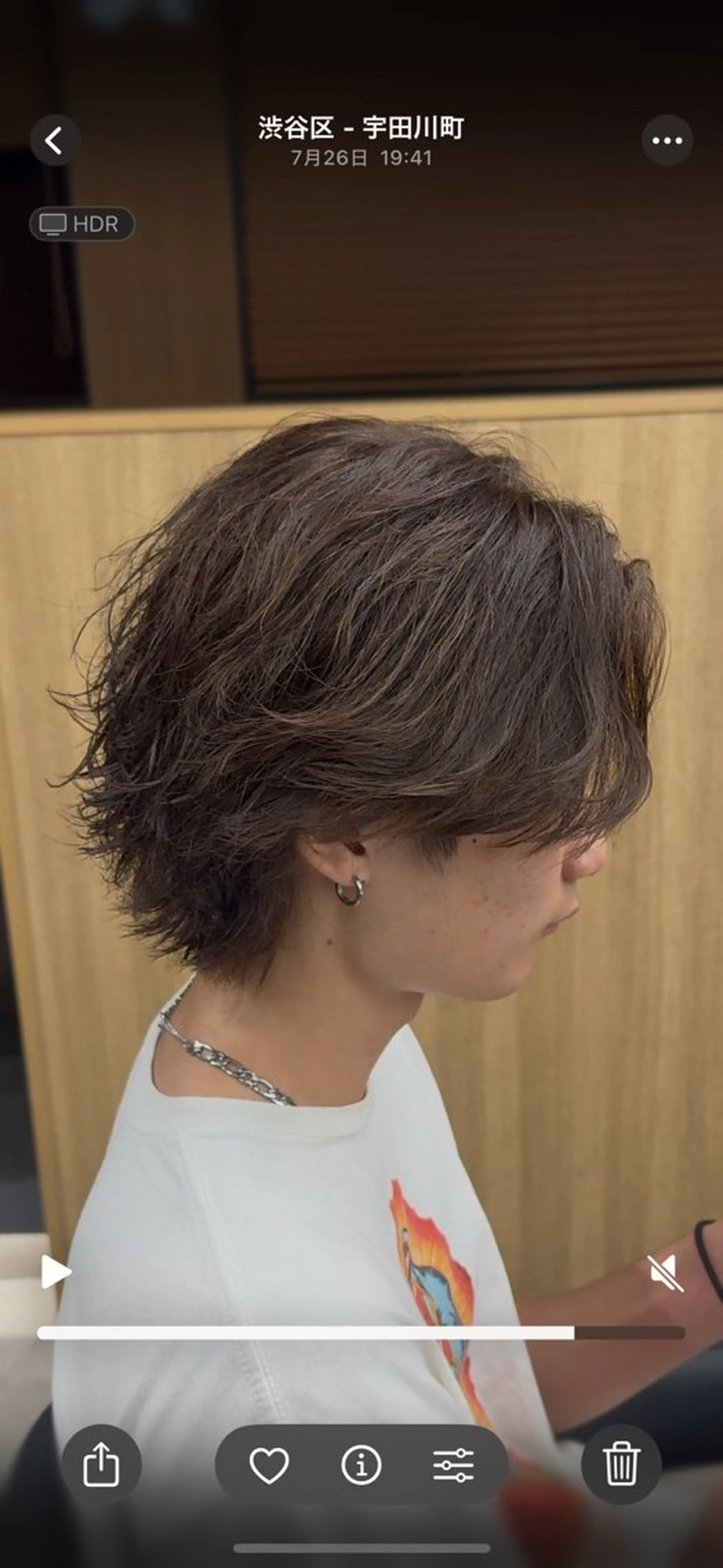 ミディアム パーマ メンズ 渋谷サーフカール アメカジ美容師のヘアスタイル