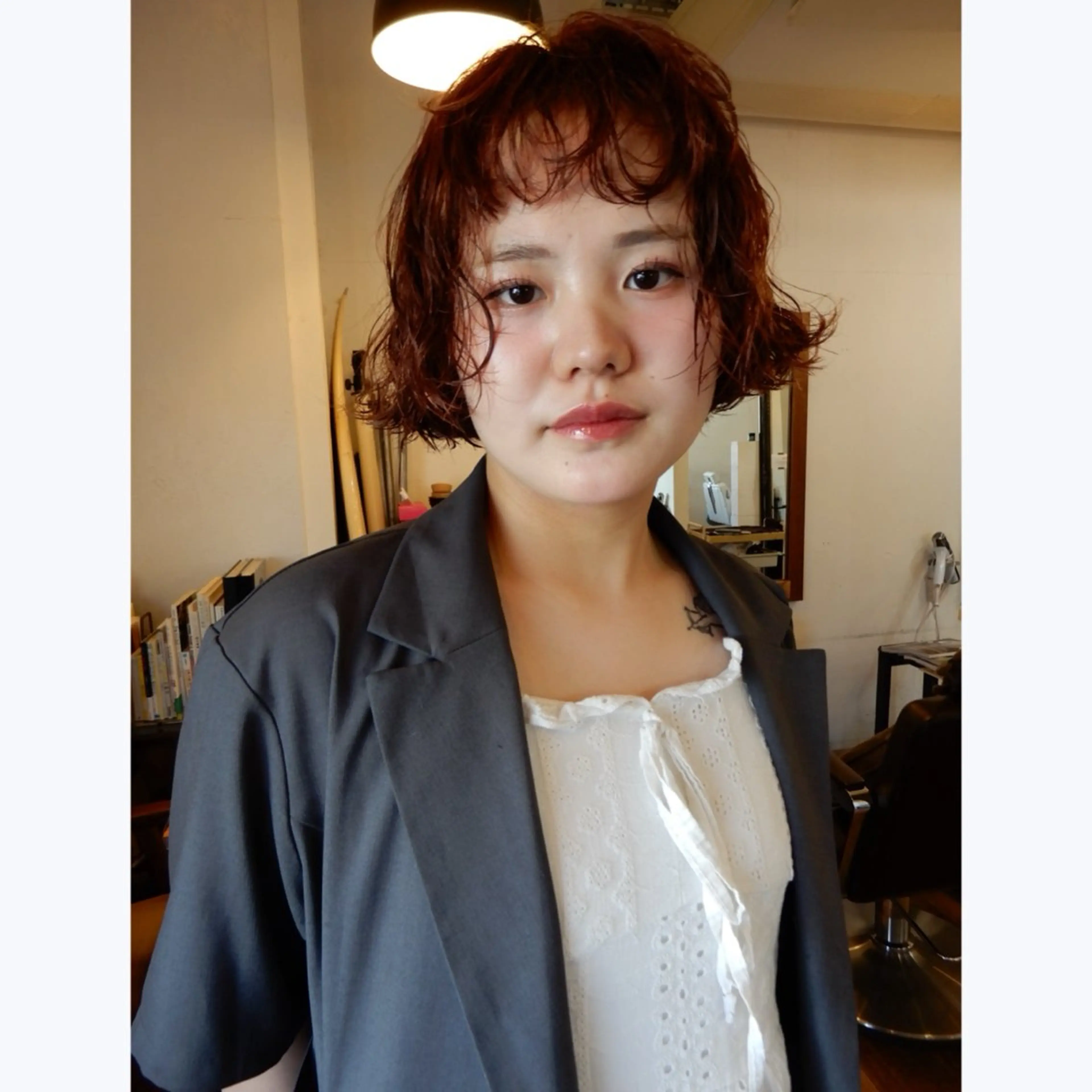 ショート カラー カット ヘアカラー パーマ デザインカット🎨 ボブ🫟おざきのヘアスタイル