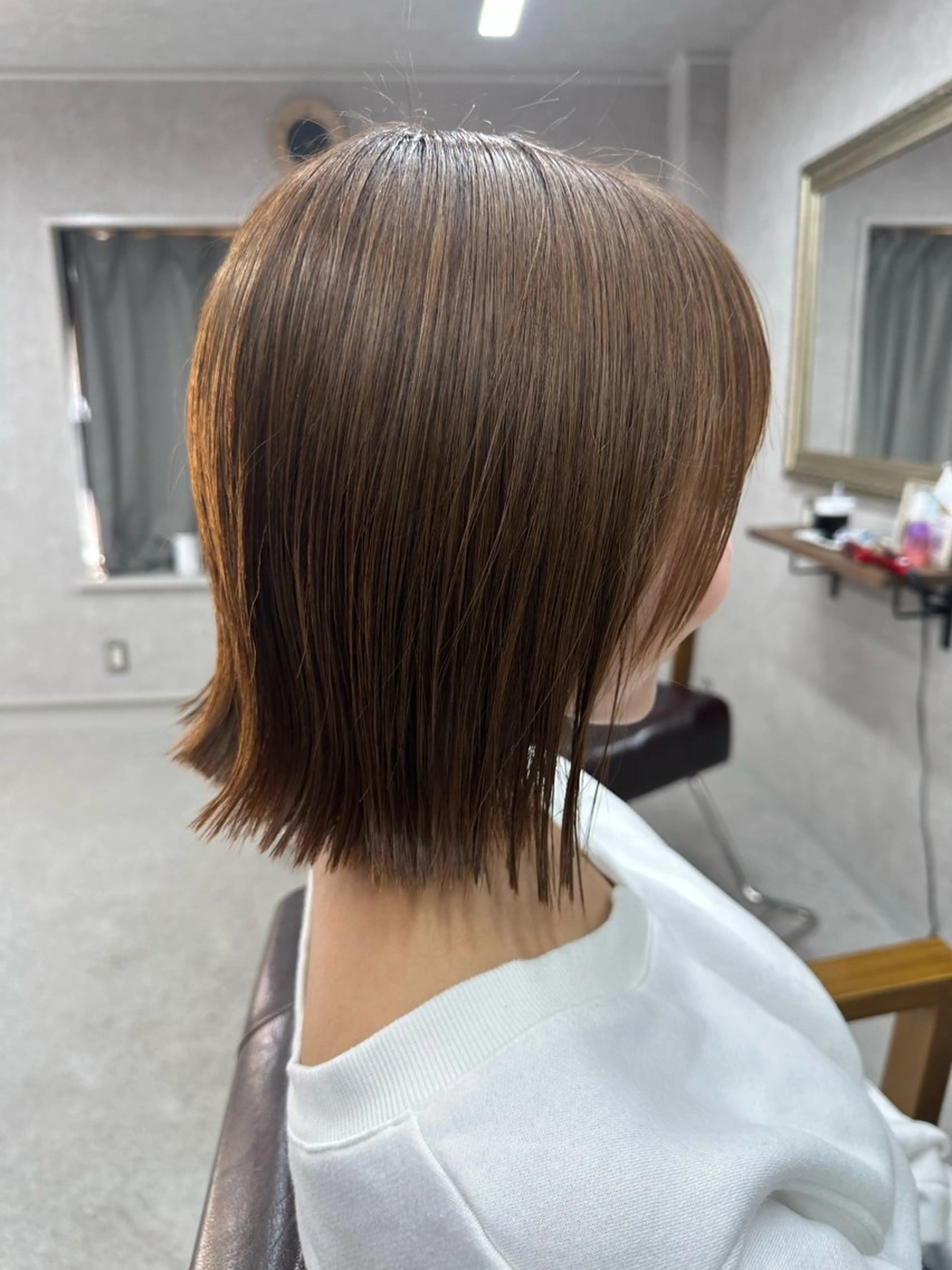ミディアム カラー カット ヘアカラー トリートメント Lien 深井店のヘアスタイル