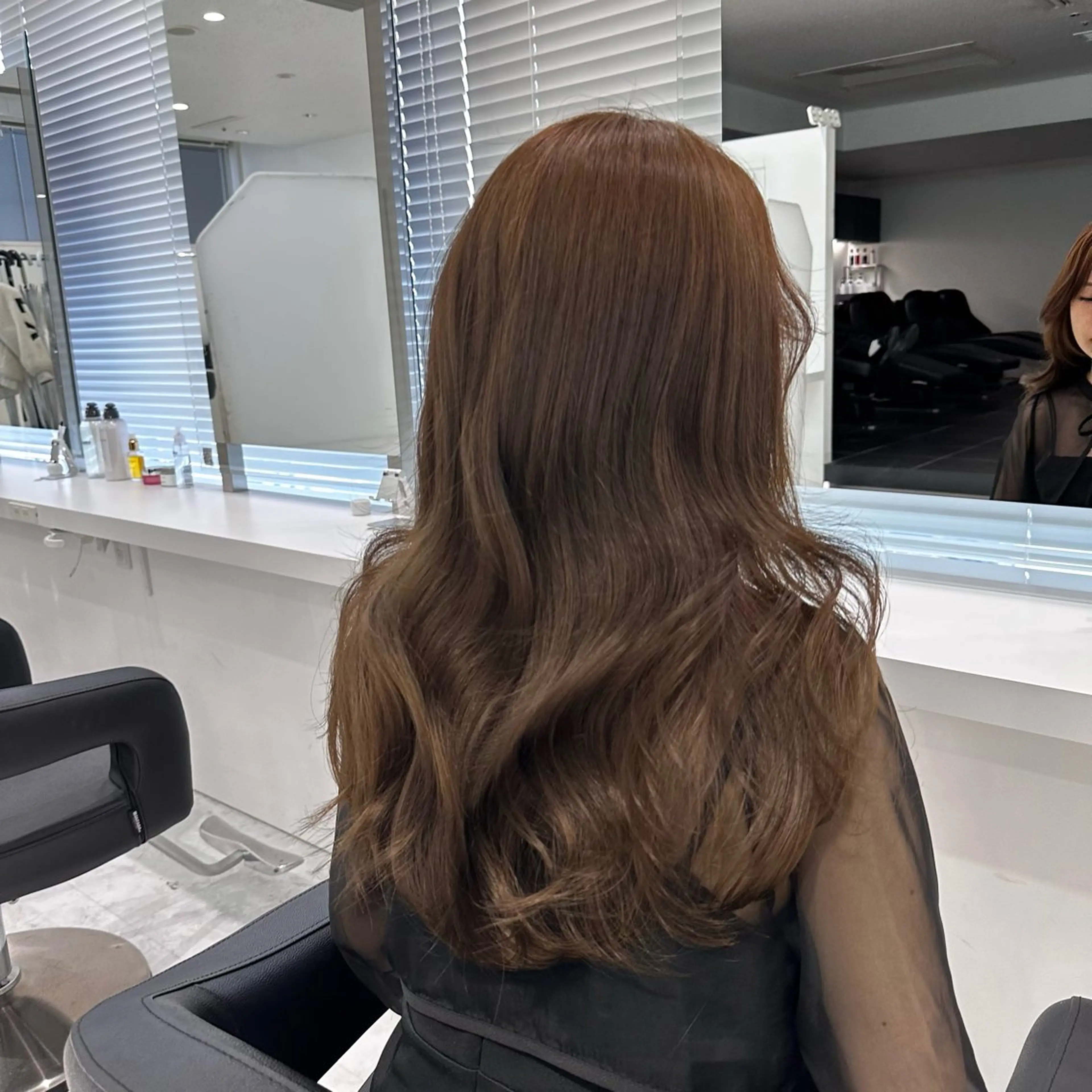 ミディアム カラー カット ヘアカラー トリートメント ヘッドスパ ヘアセット ♡上品韓国髪♡ブラ ウン/SAYATOのヘアスタイル