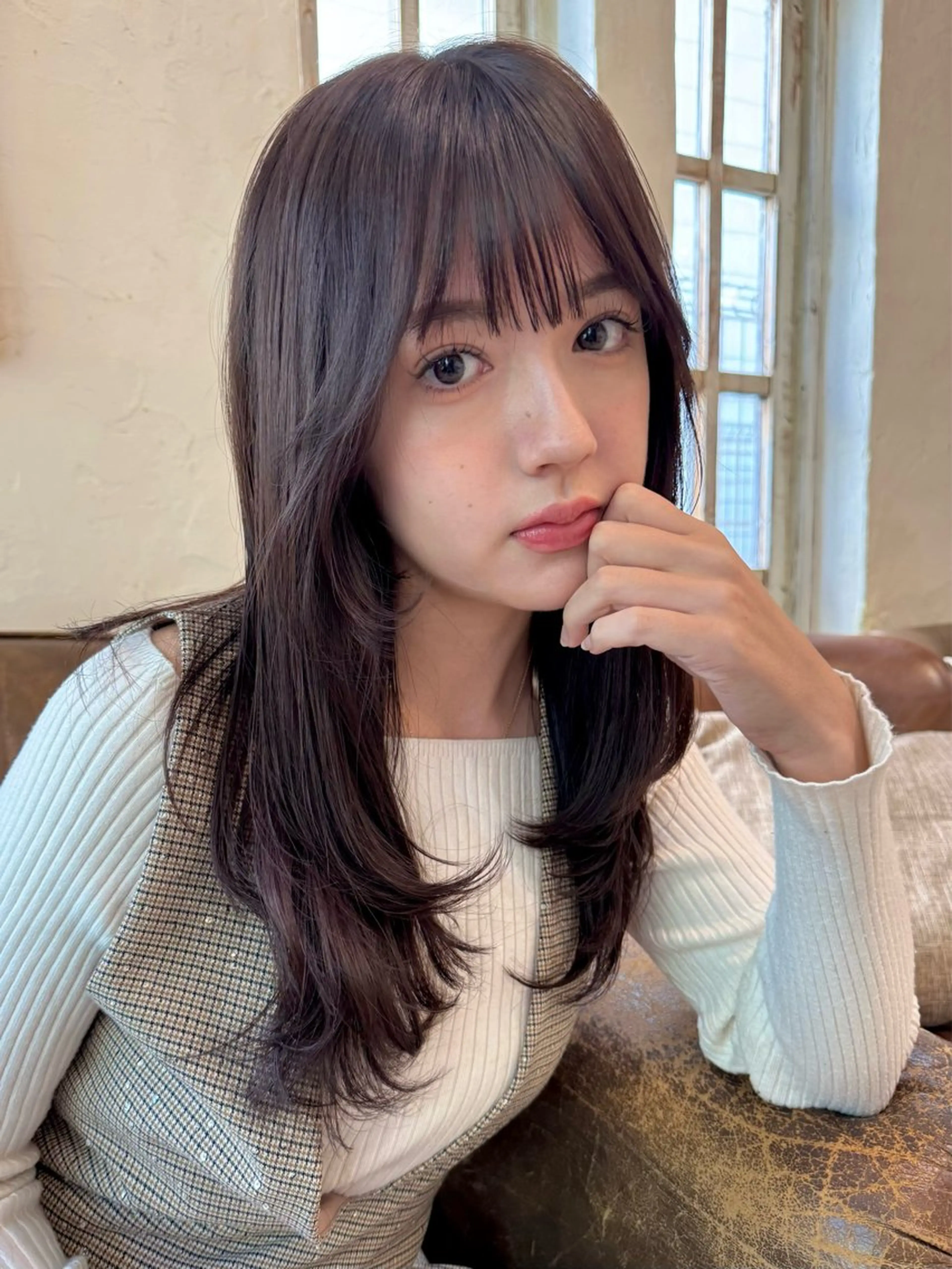 ☔️縮毛矯正ストレート+骨格補正似合わせ小顔カット☔️の写真