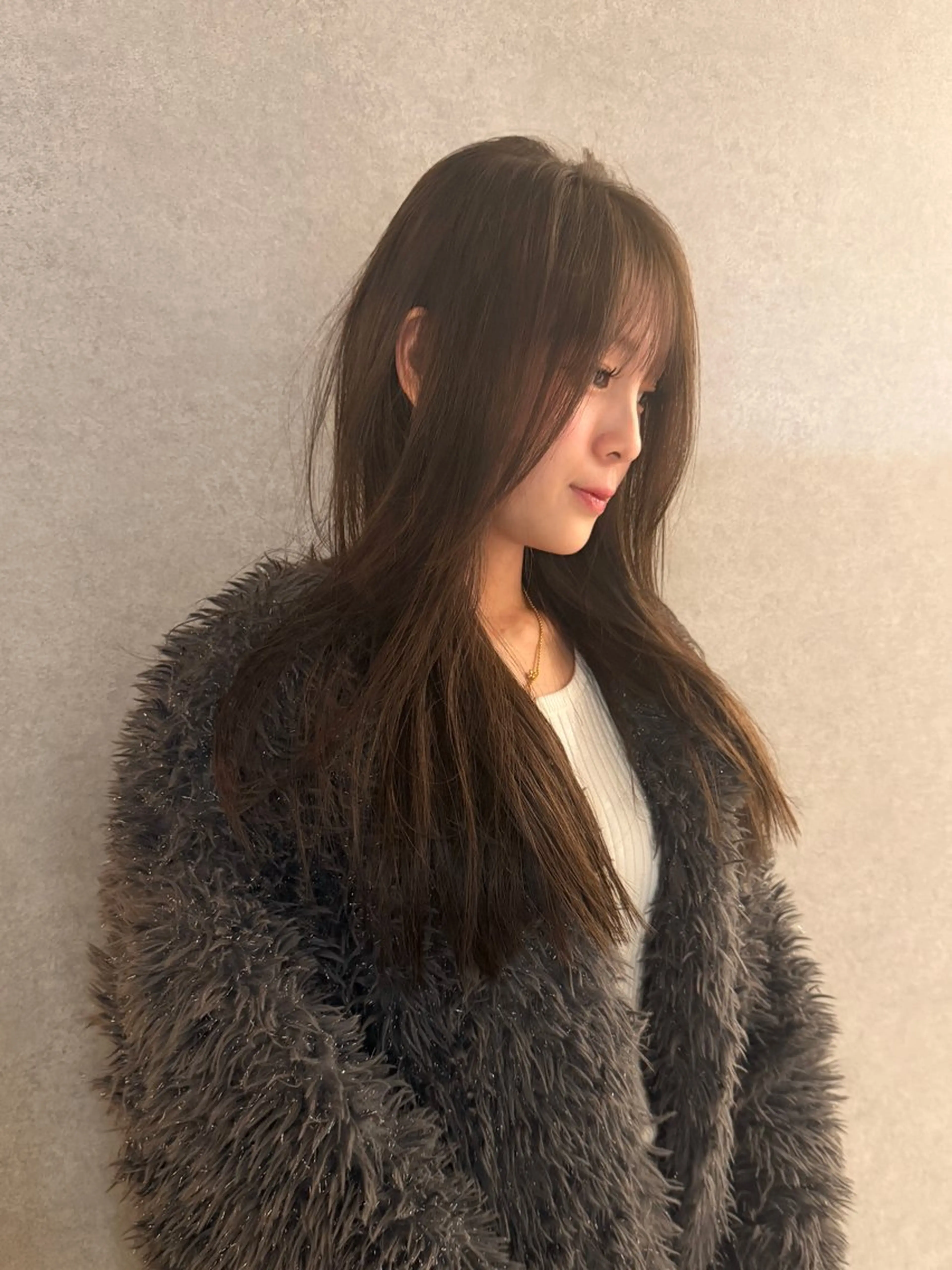 セミロング カラー ヘアカラー トリートメント ハイトーン/ウルフ/ レイヤー/Asukaのヘアスタイル