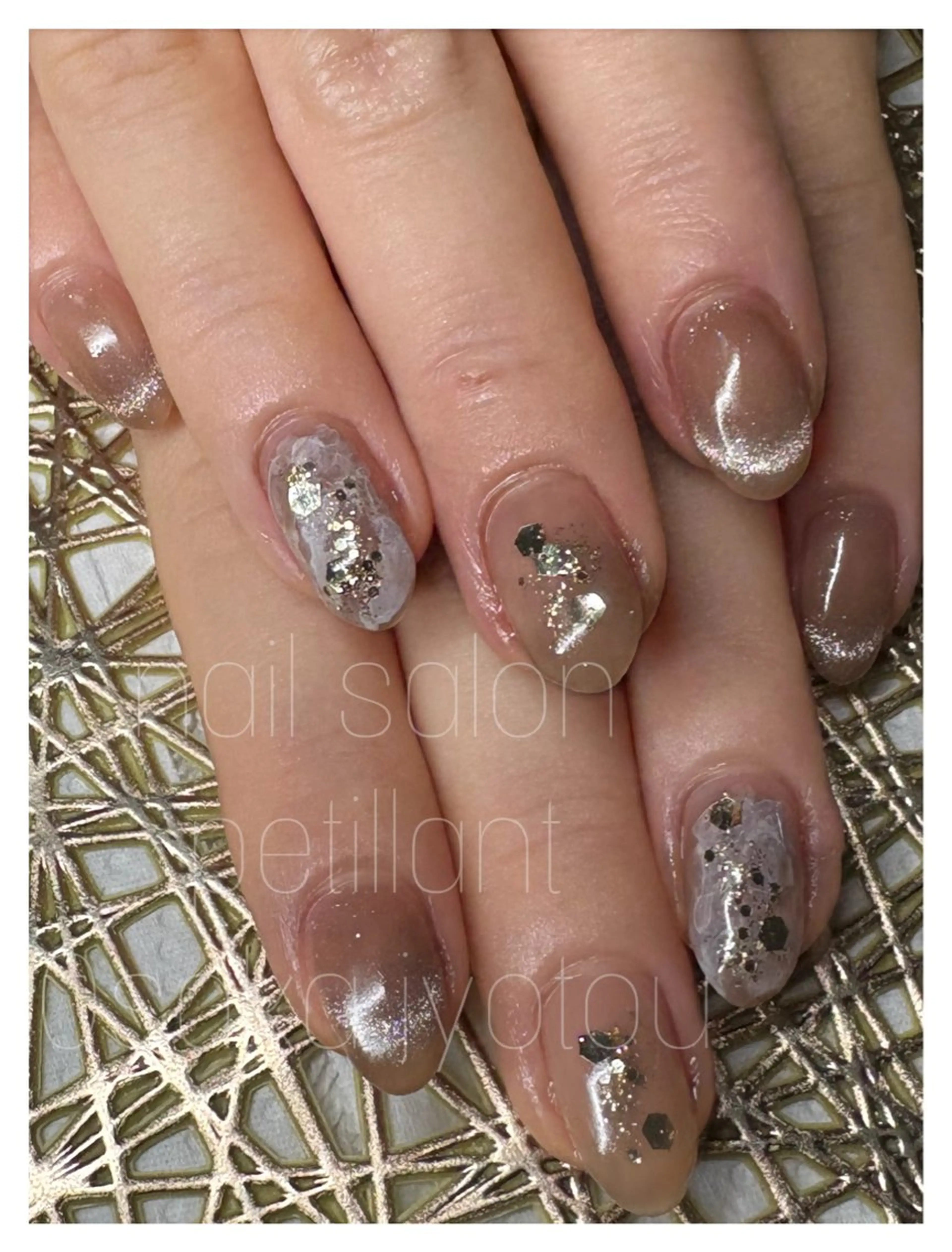 ネイル アートネイル ロングネイル ショートネイル nail salon petillantのネイルデザイン