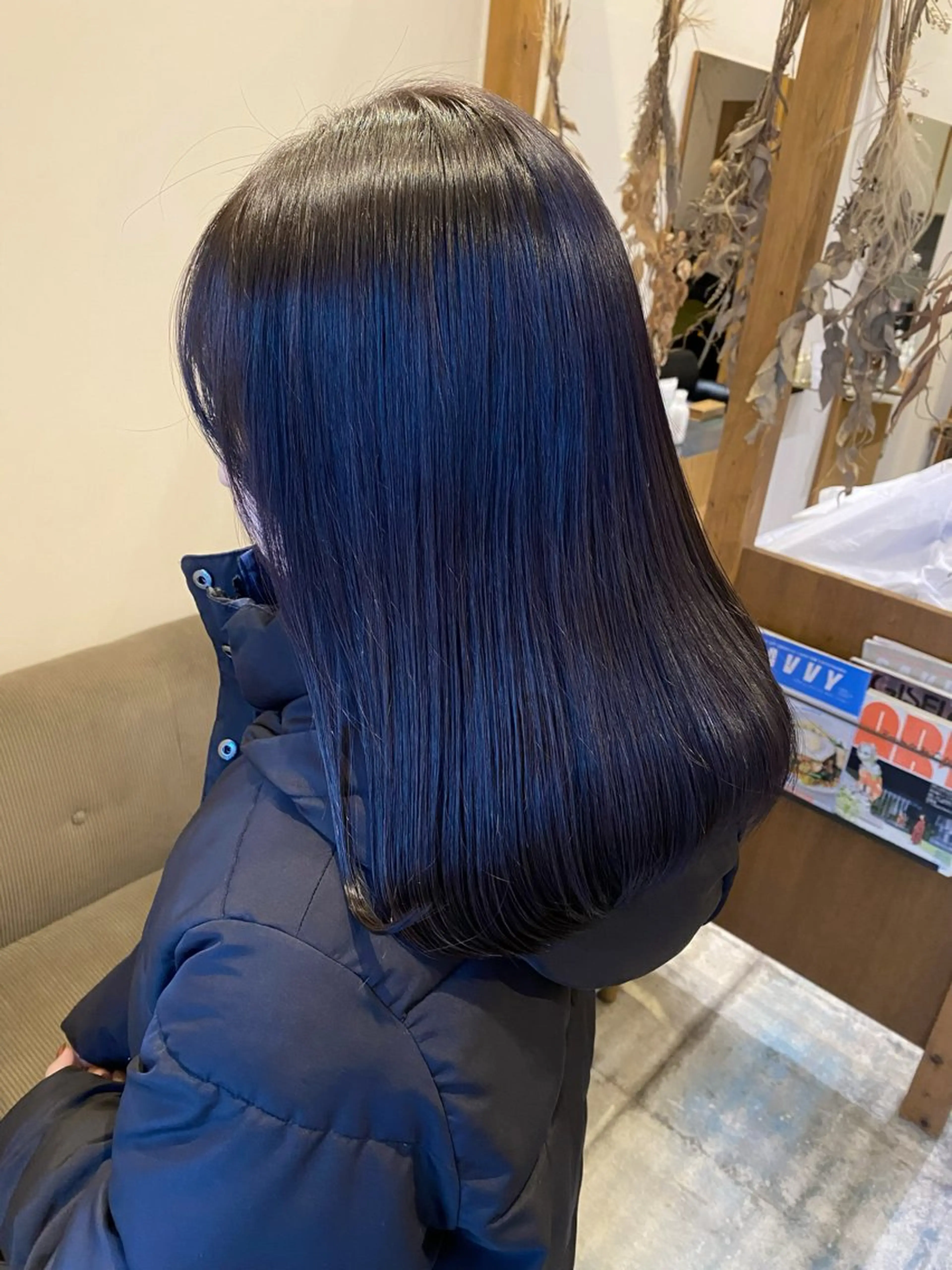 セミロング カラー カット ヘアカラー トリートメント ENIF ヤマグチアツコのヘアスタイル