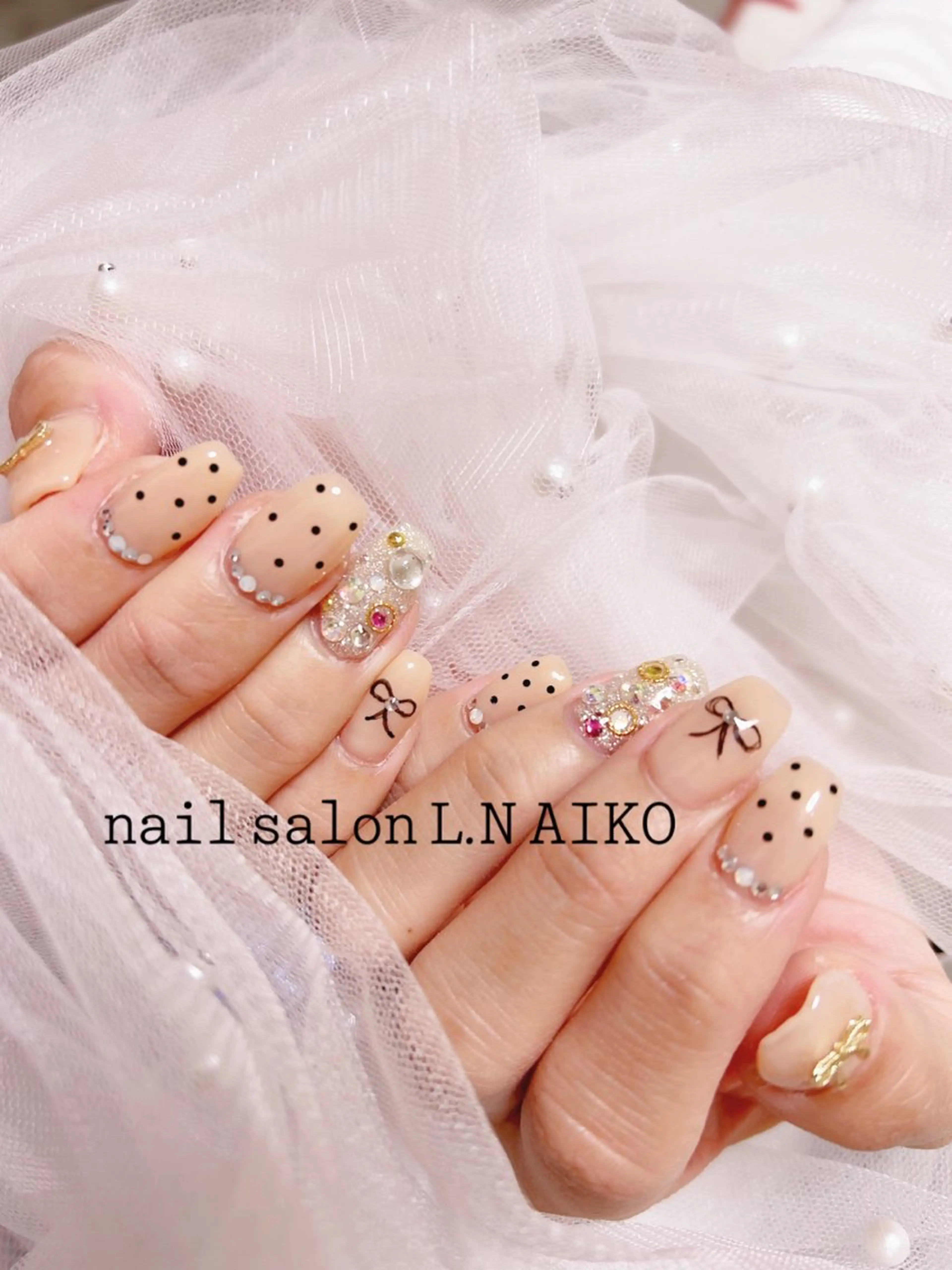 ネイル ジェルネイル ニュアンスネイル パラジェル ハンドネイル nail salon L.Nのネイルデザイン