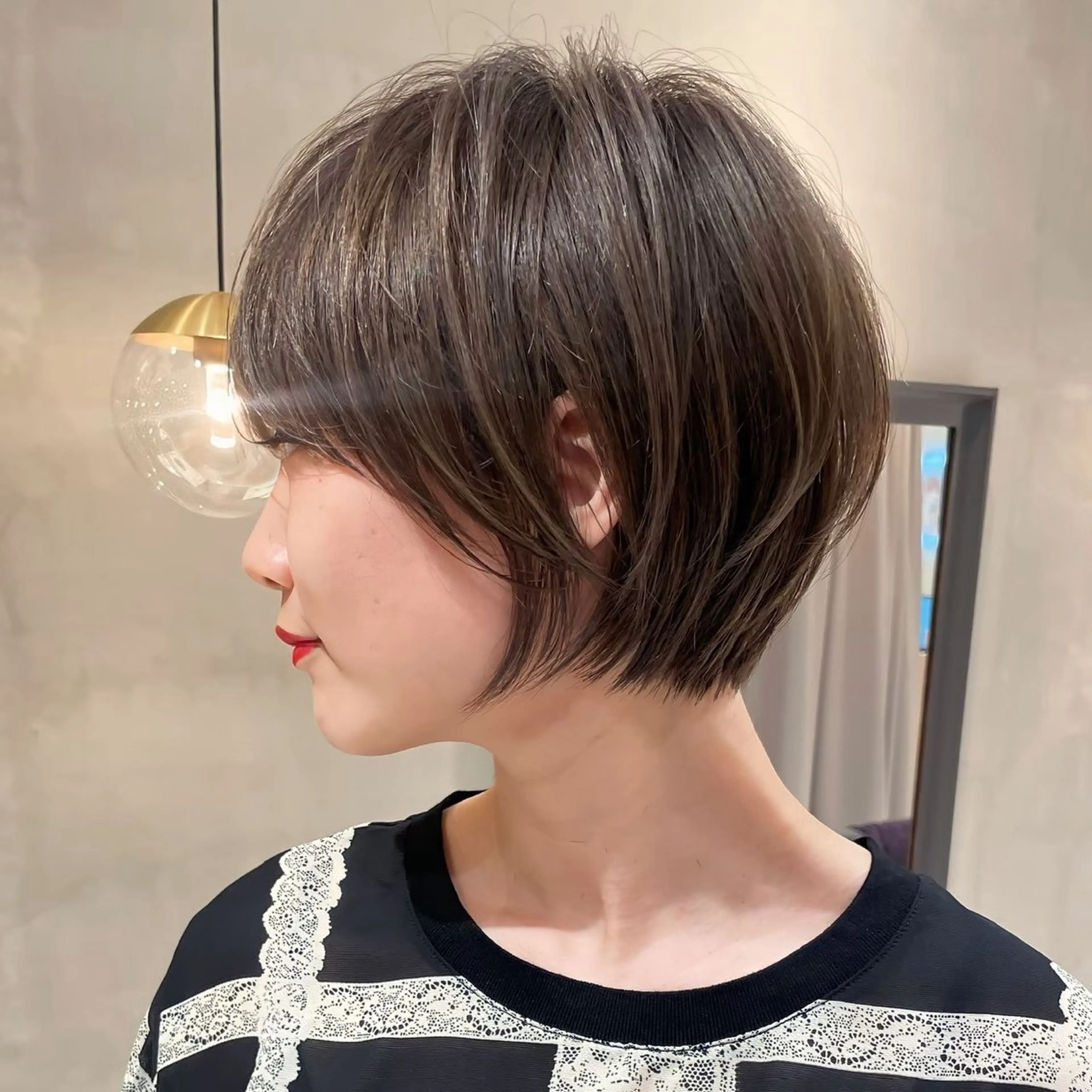ショート カラー カット ヘアカラー トリートメント 🌟透明感カラー× 小顔カット いっせいのヘアスタイル