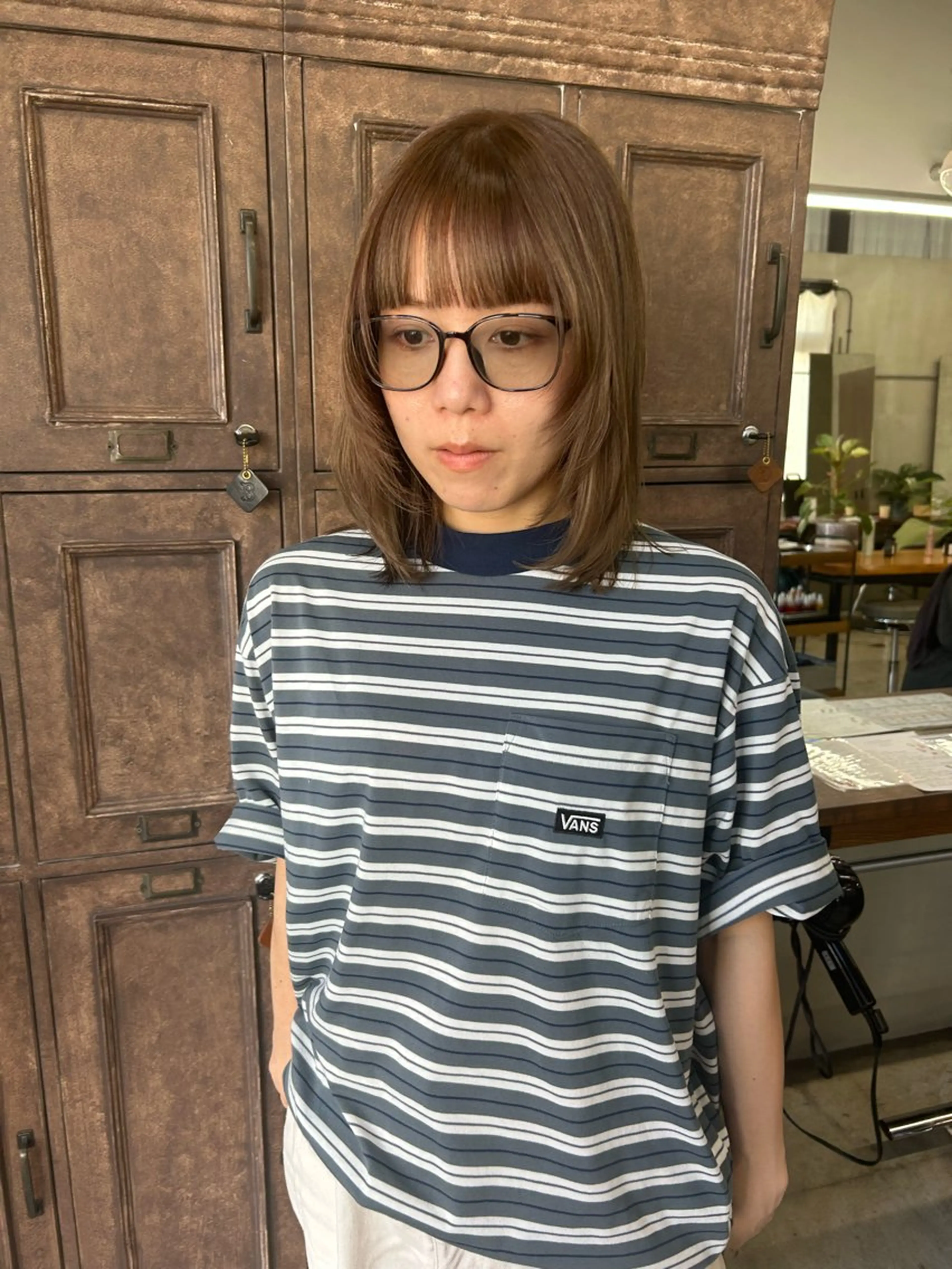 ミディアム レイヤーカット カット ヘアカラー 柔らかいヘア/ 東徳嶺 みくのヘアスタイル