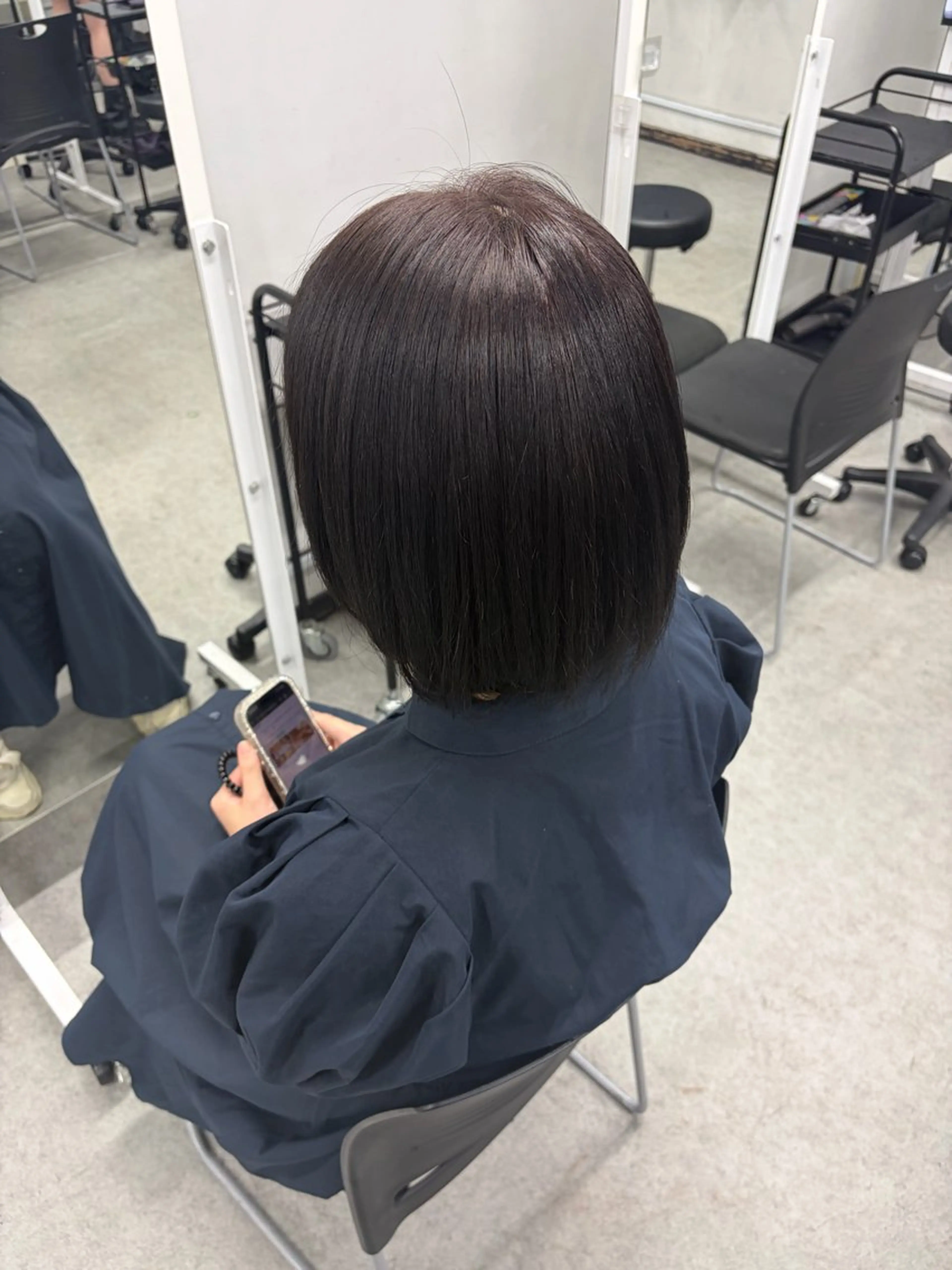 ミディアム 🍩似合わせボブ ×チョコブラウン🍩のヘアスタイル