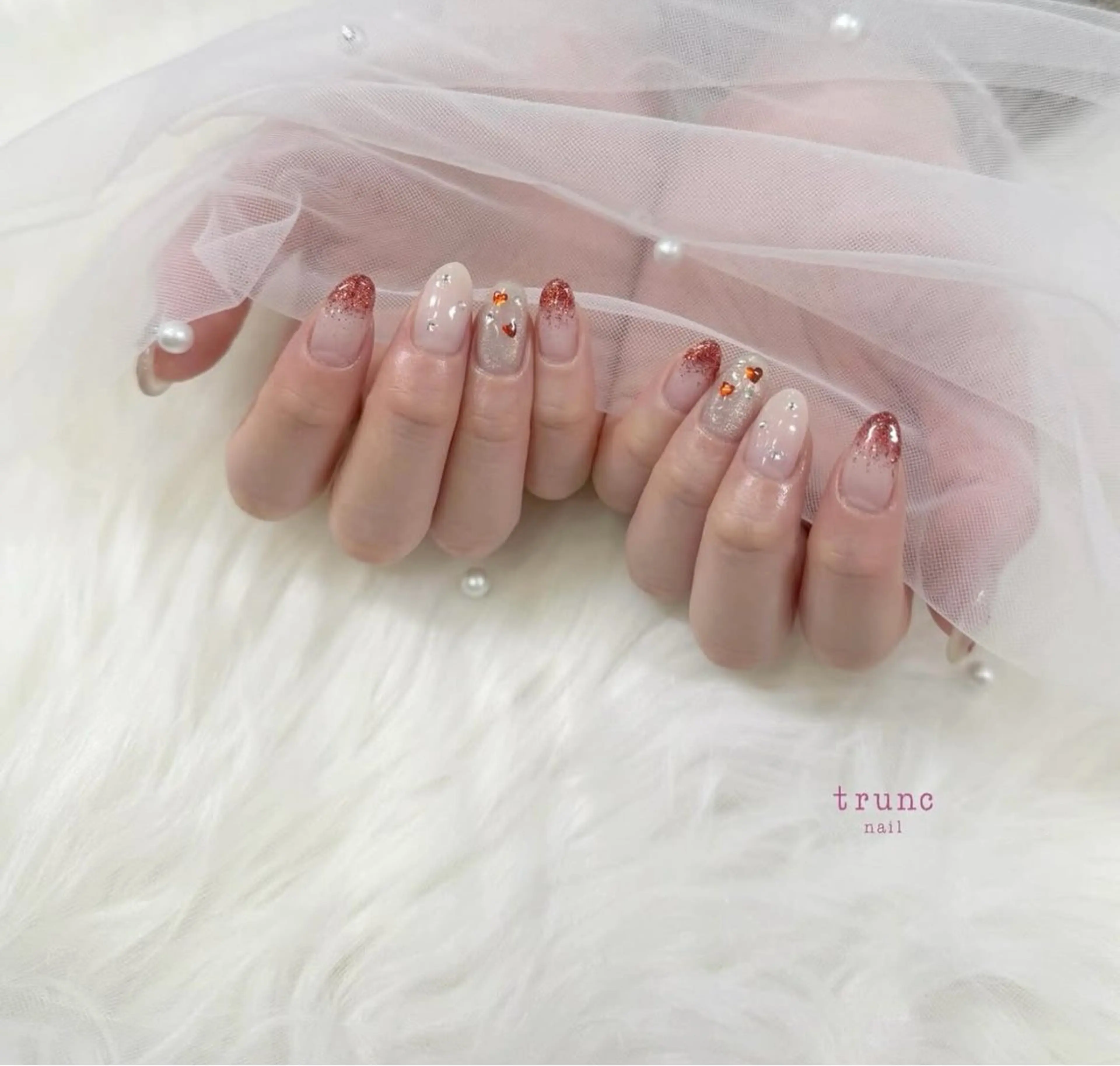 ネイル ジェルネイル パラジェル trunc nail 鈴木のネイルデザイン