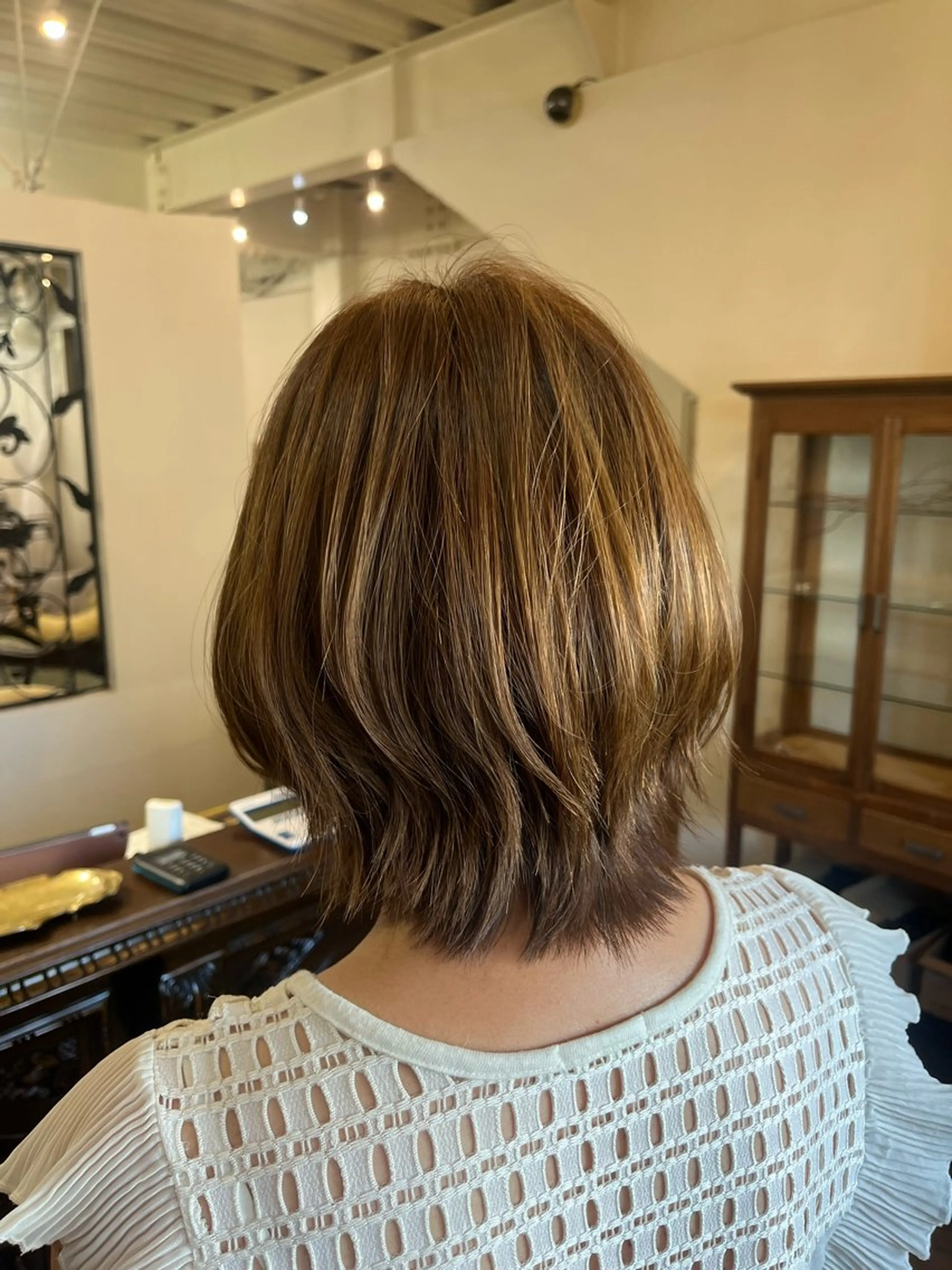 ミディアム カラー カット ヘアカラー 髪質改善✨似合わせ カット✂️加藤真紀のヘアスタイル