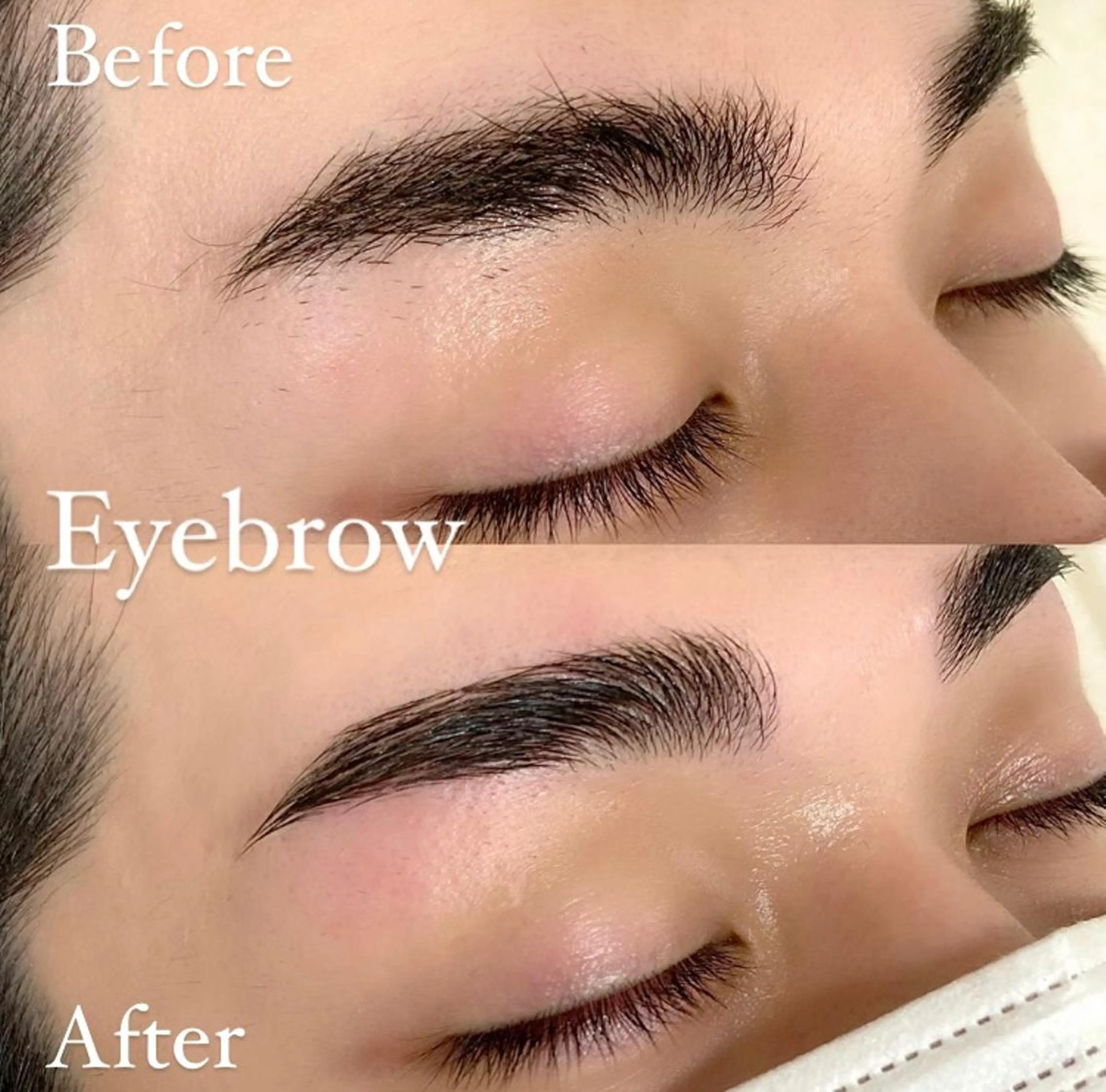 メンズ アイブロウ メンズパーマ ハリウッドブロウリフト 眉毛ワックス脱毛 Three 👑まつげ＆眉の眉毛・アイブロウイメージ