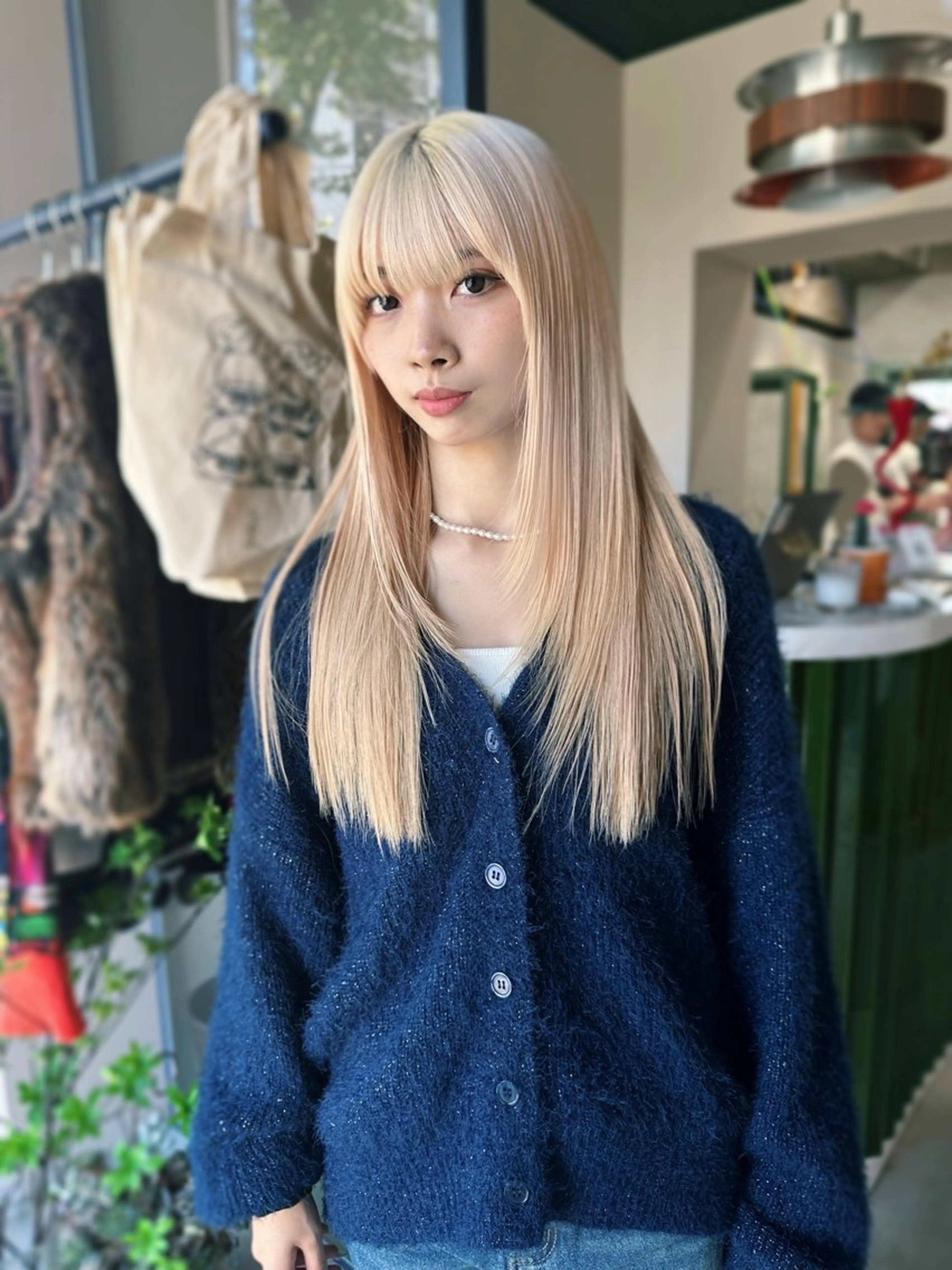 ロング カラー ダブルカラー ハイトーンカラー 韓国風カラー ボブ 髪質改善 ヘアカラー トリートメント 🧡色落ちまで2度 楽しめる🧡ヨシキのヘアスタイル