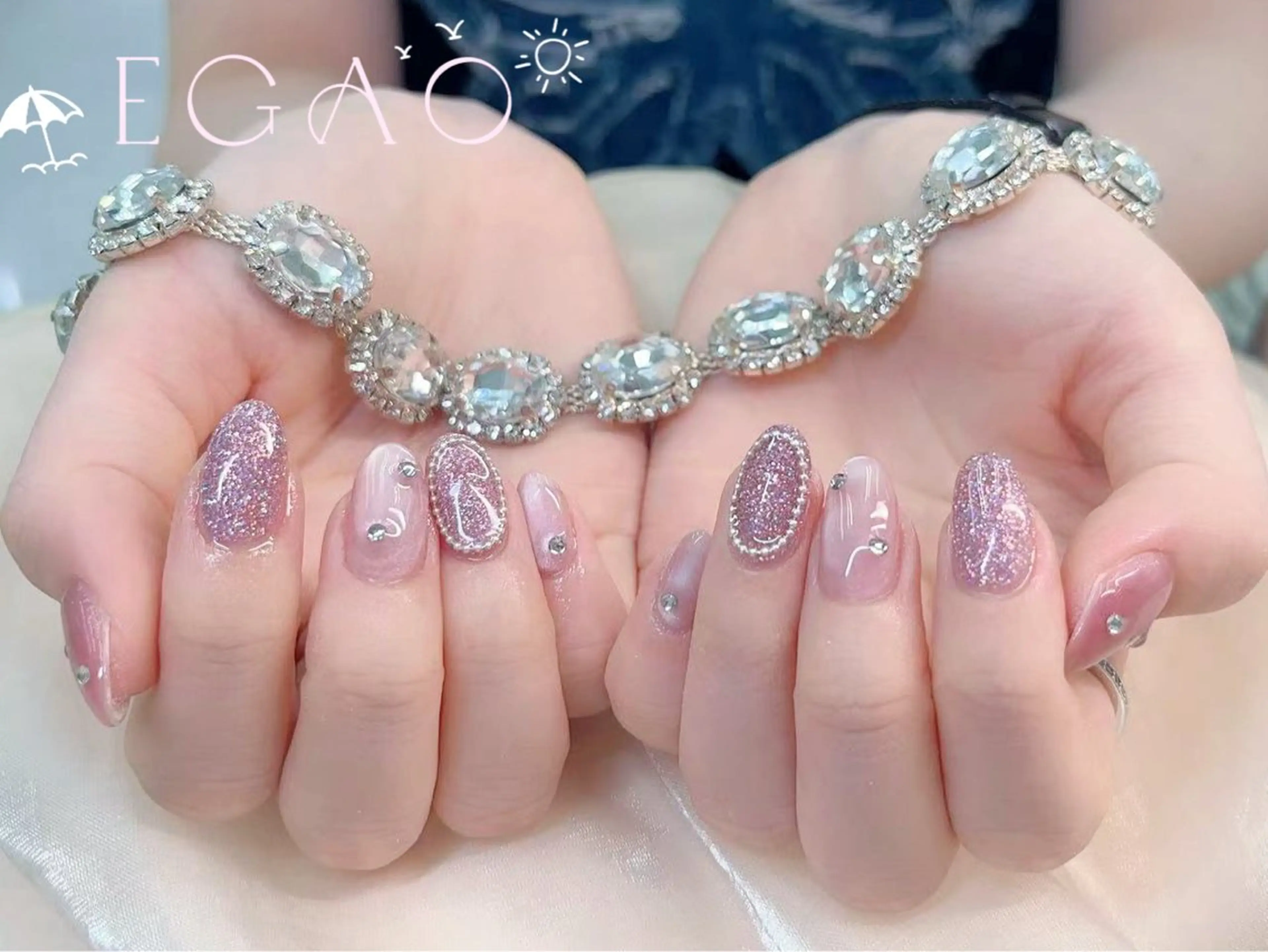 ネイル アートネイル フットネイル フレンチネイル ジェルネイル グラデーション Egao Nail錦糸町店のネイルデザイン
